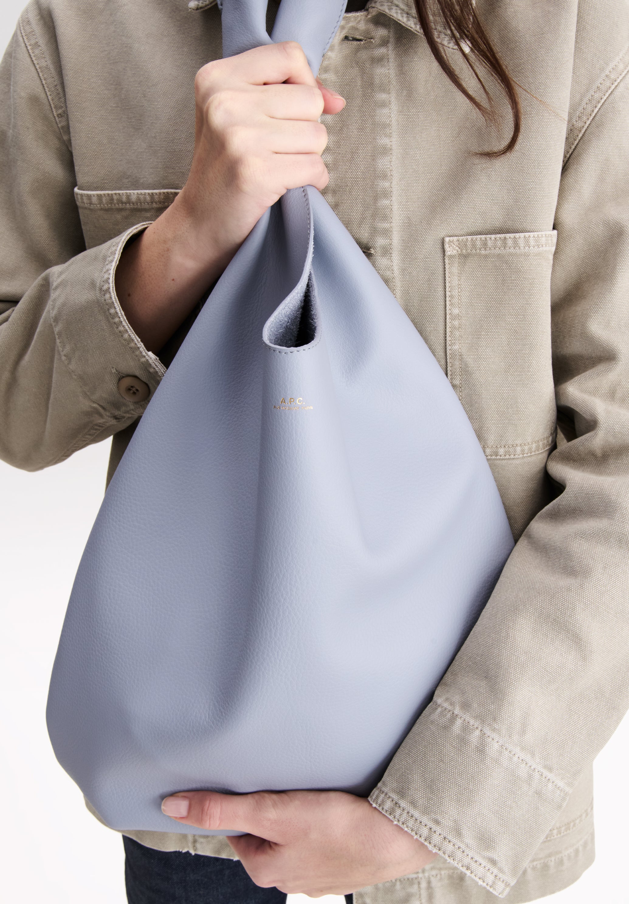 A.P.C. BAGS Neige Tasche Leder Blau TU