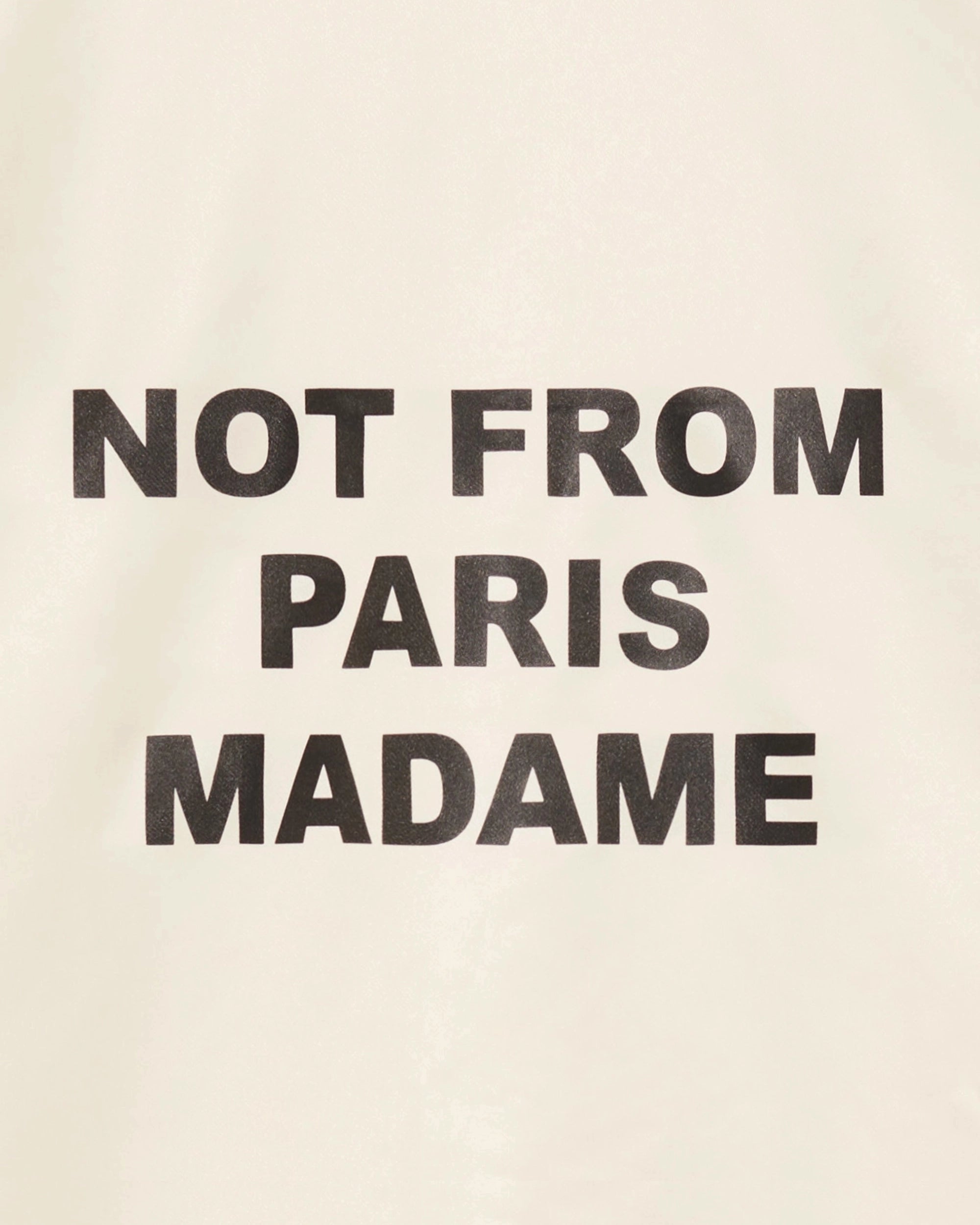 Drôle De Monsieur La Veste Slogan Jacke beige Nylon