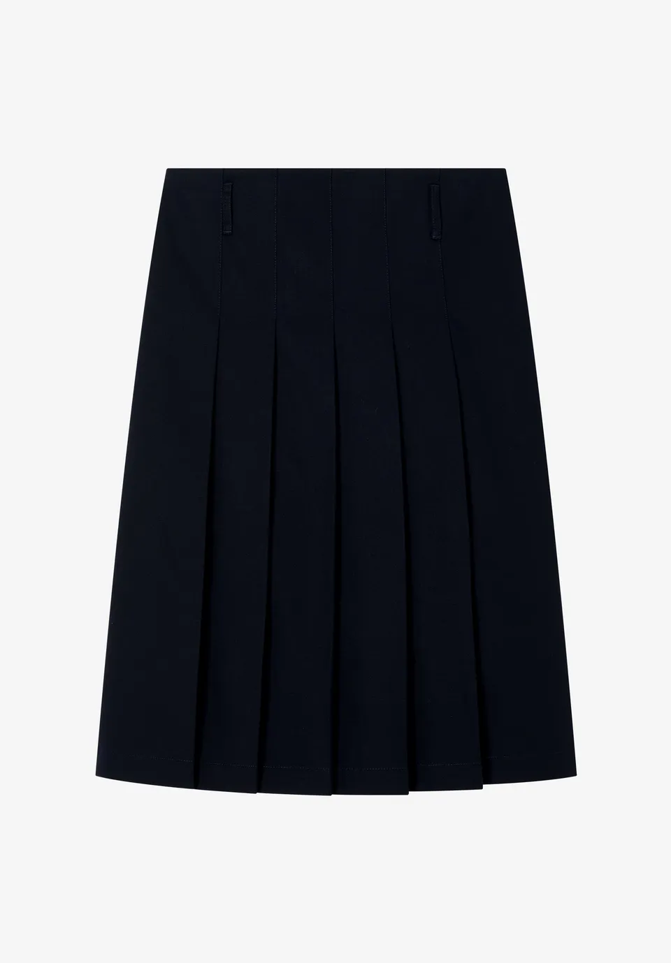 A.P.C. Plisseerock Größe 38 Marineblau Baumwolle