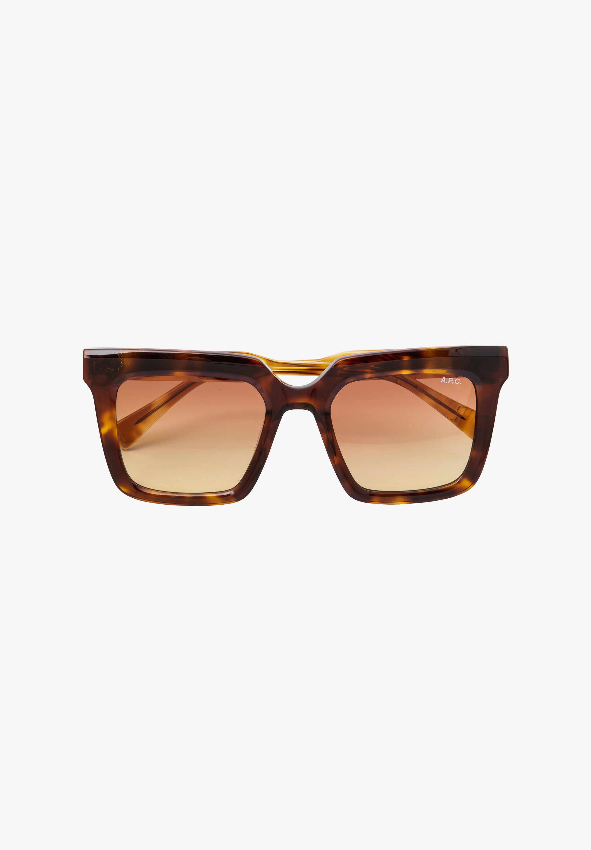 A.P.C. Les Carrées Sonnenbrille braun TU UV-Schutz