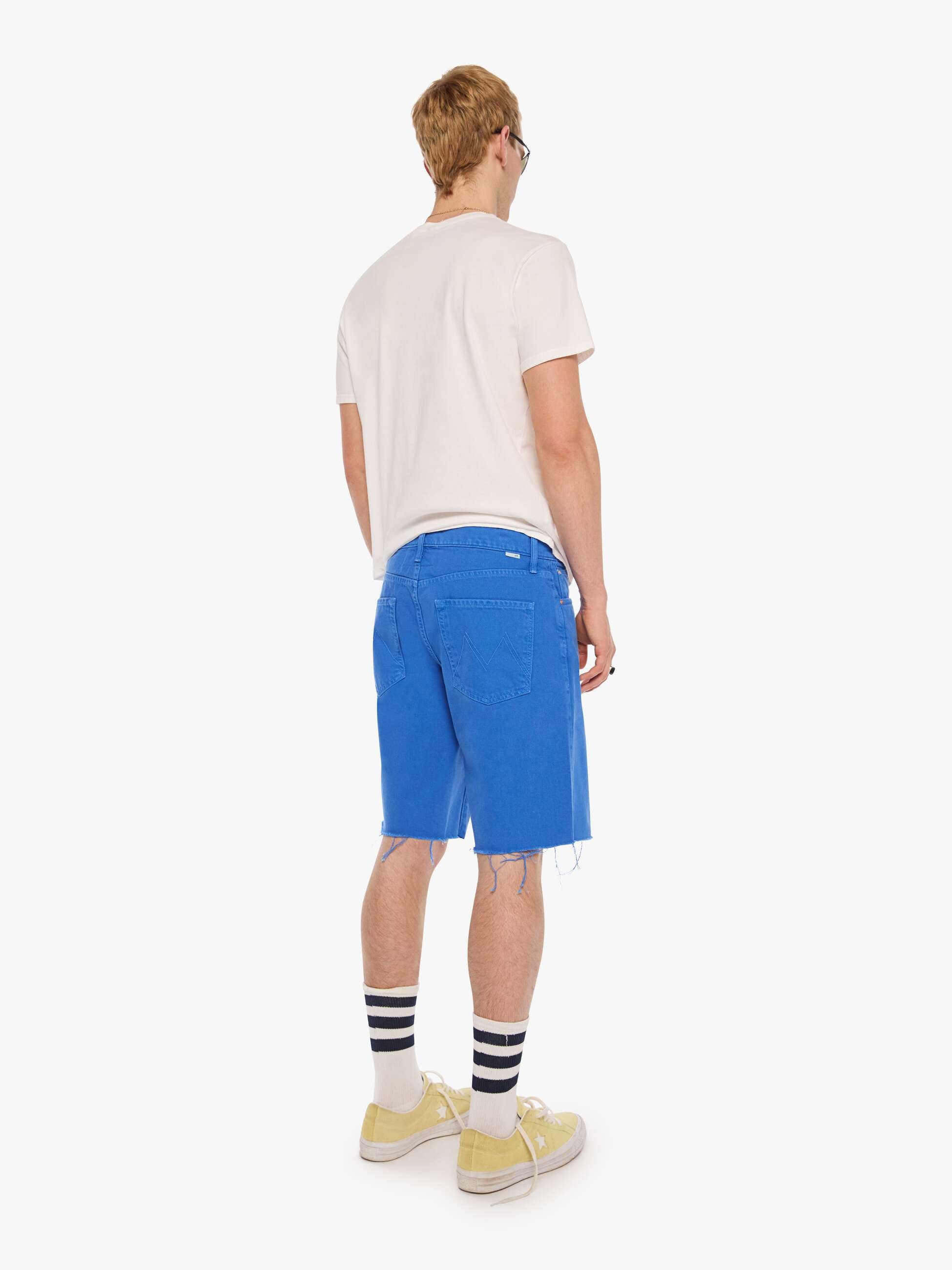 Mother The Big Shot Short Jeansshorts Blau Daphne