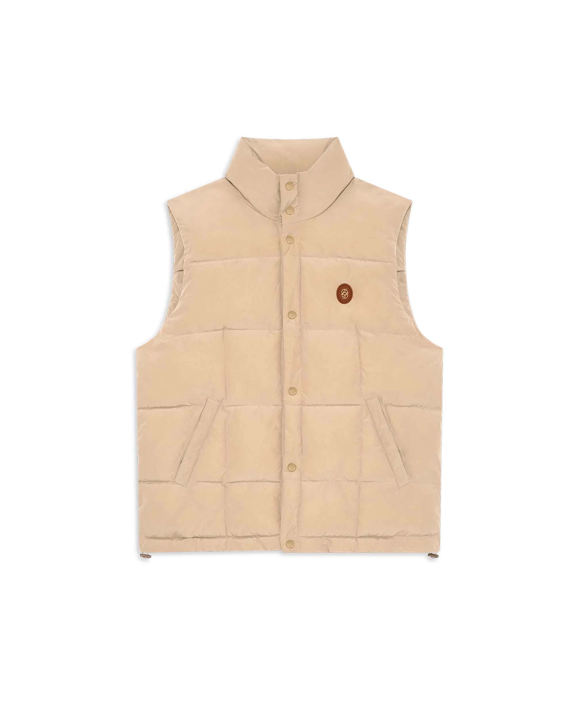 Drôle De Monsieur D Mirror Sleeveless Daunenweste Hellbeige