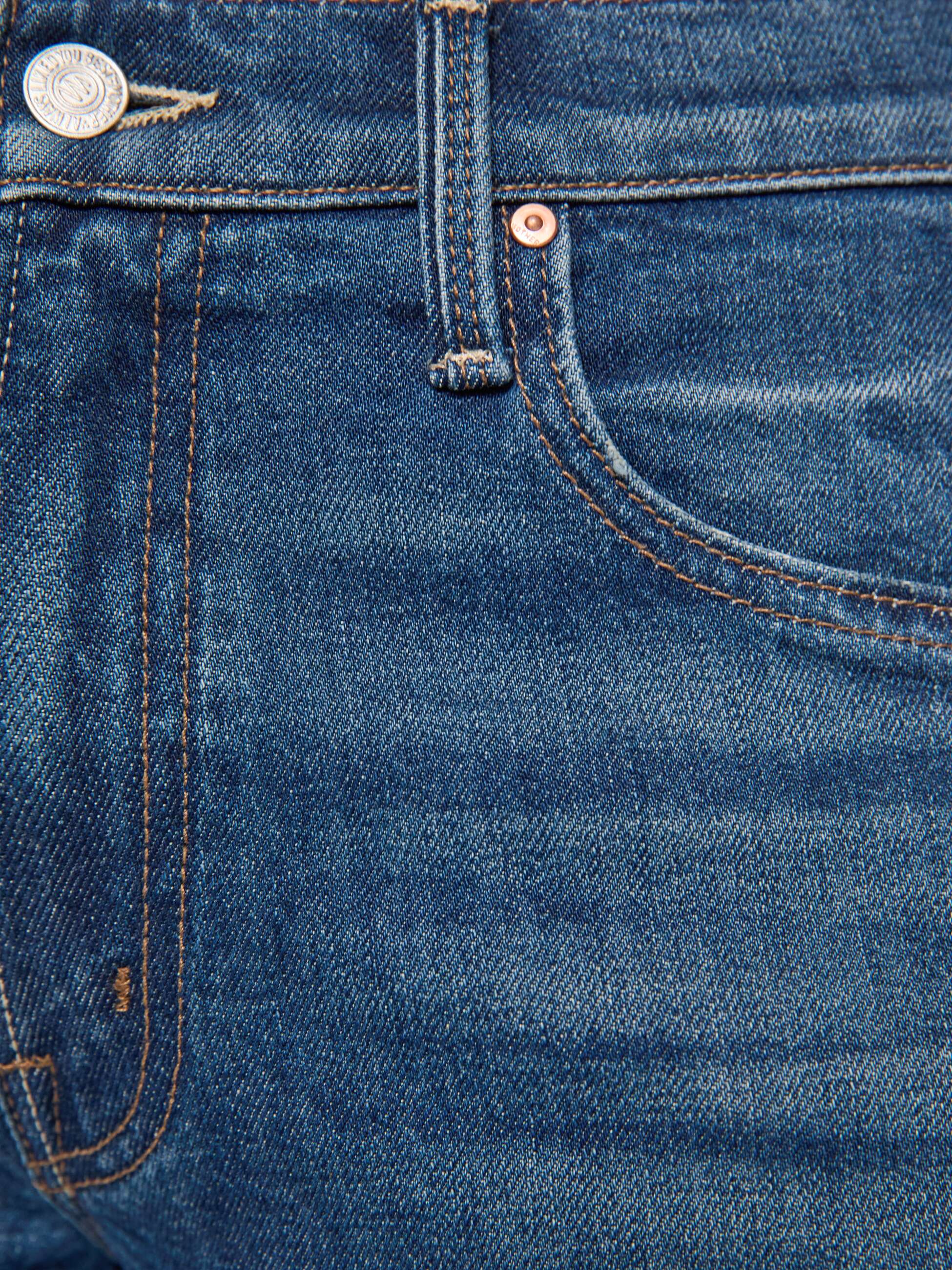 Mother The Bookie Sneak Buckaroo Bootcut Jeans Mittelblau