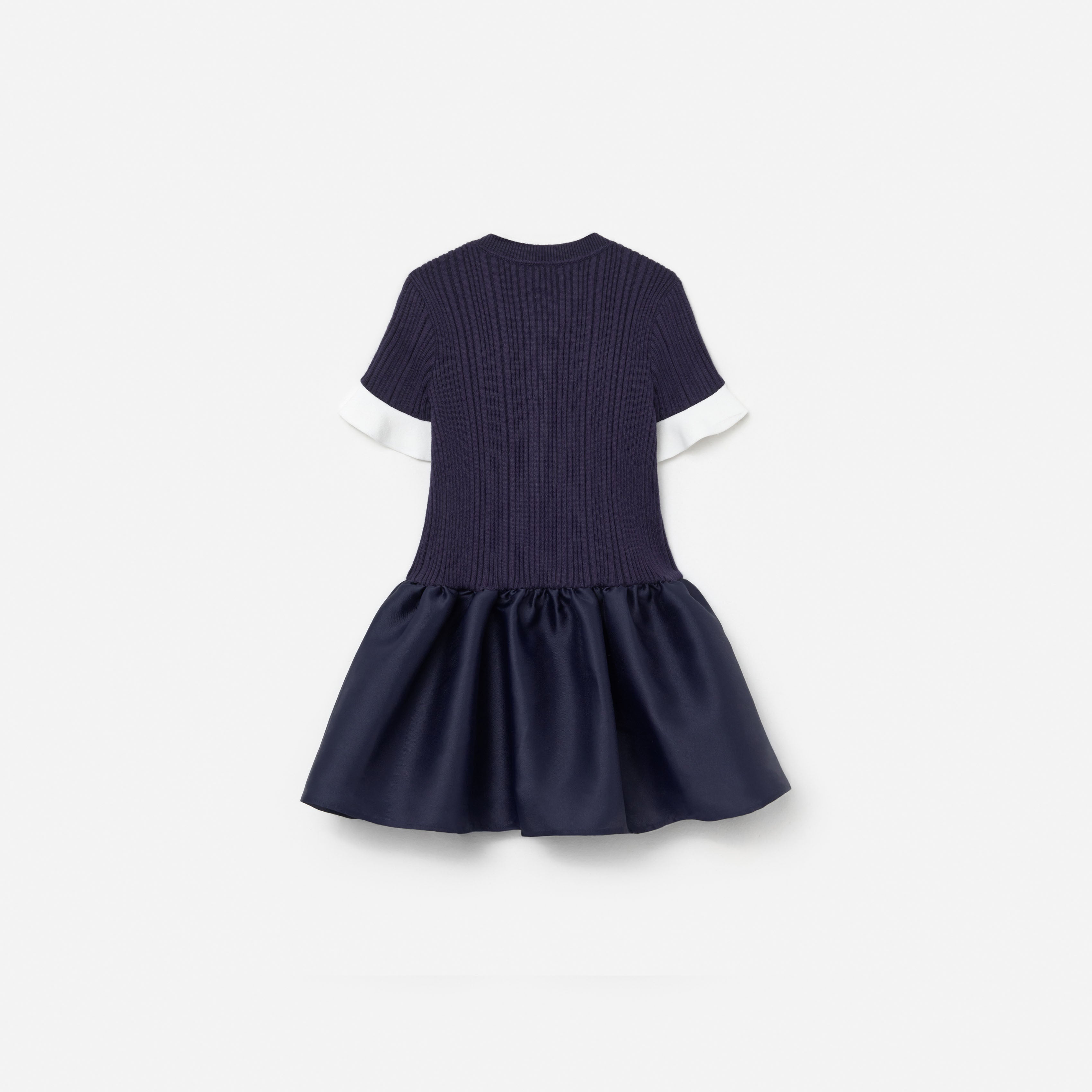Self Portrait Navy Knit Mädchenkleid Navy Taft