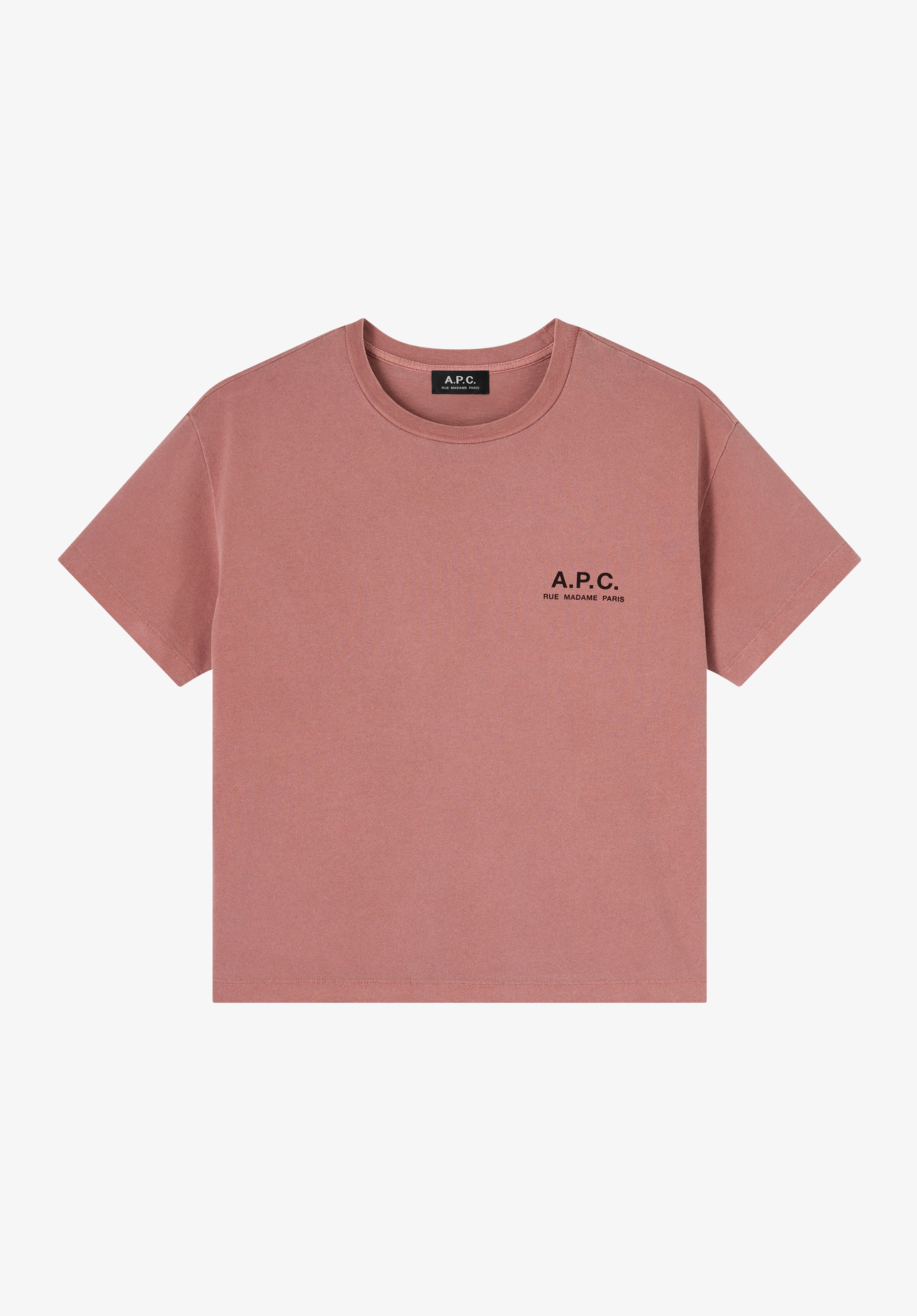 A.P.C. Rue Madame T-Shirt Größe M Himbeerrosa Bio