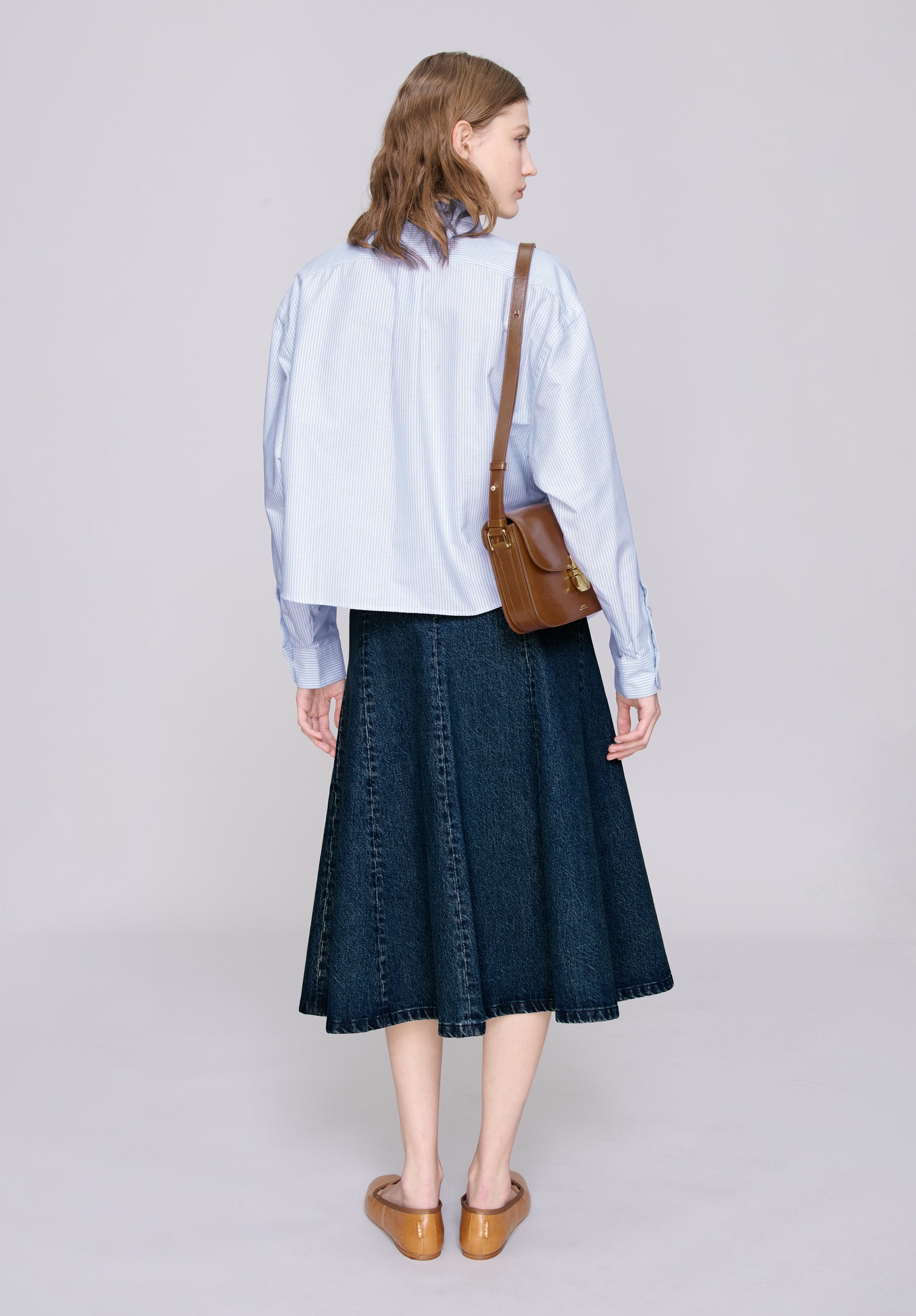 A.P.C. Sophia Button Down Hemd weiß Baumwolle 38