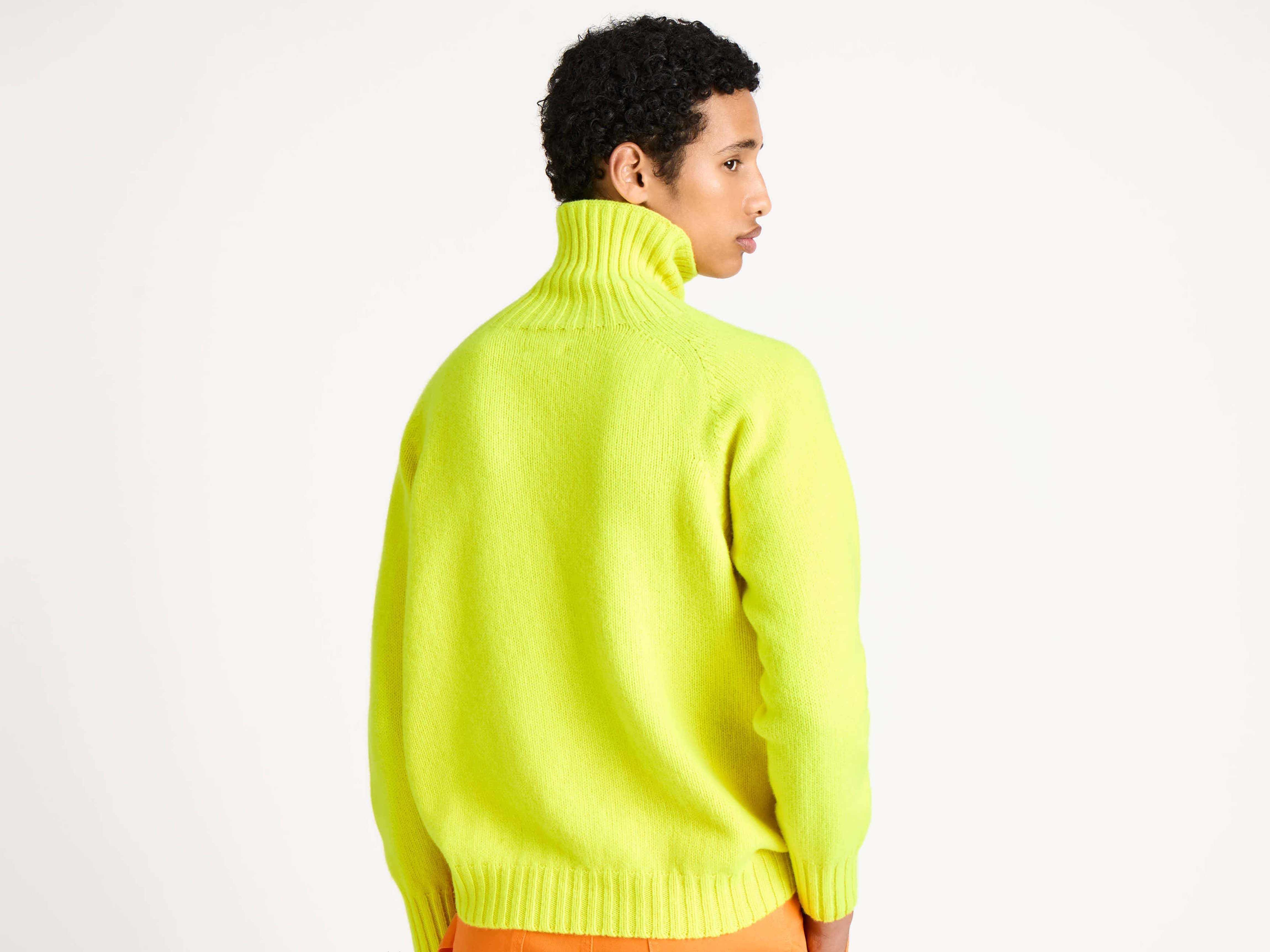 J.W.Anderson Turtleneck Jumper Rollkragenpullover Neon Yellow