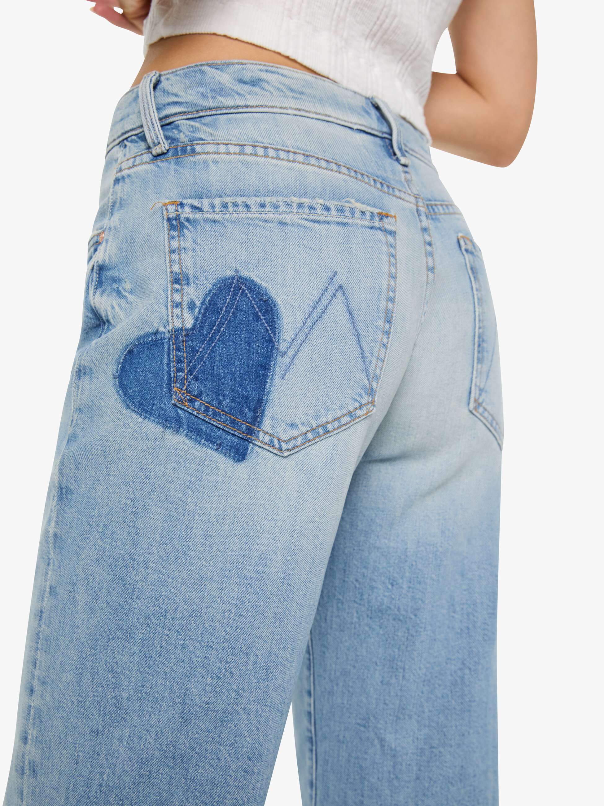Mother Rambler Zip Skimp Jeans I Confess Mid Rise