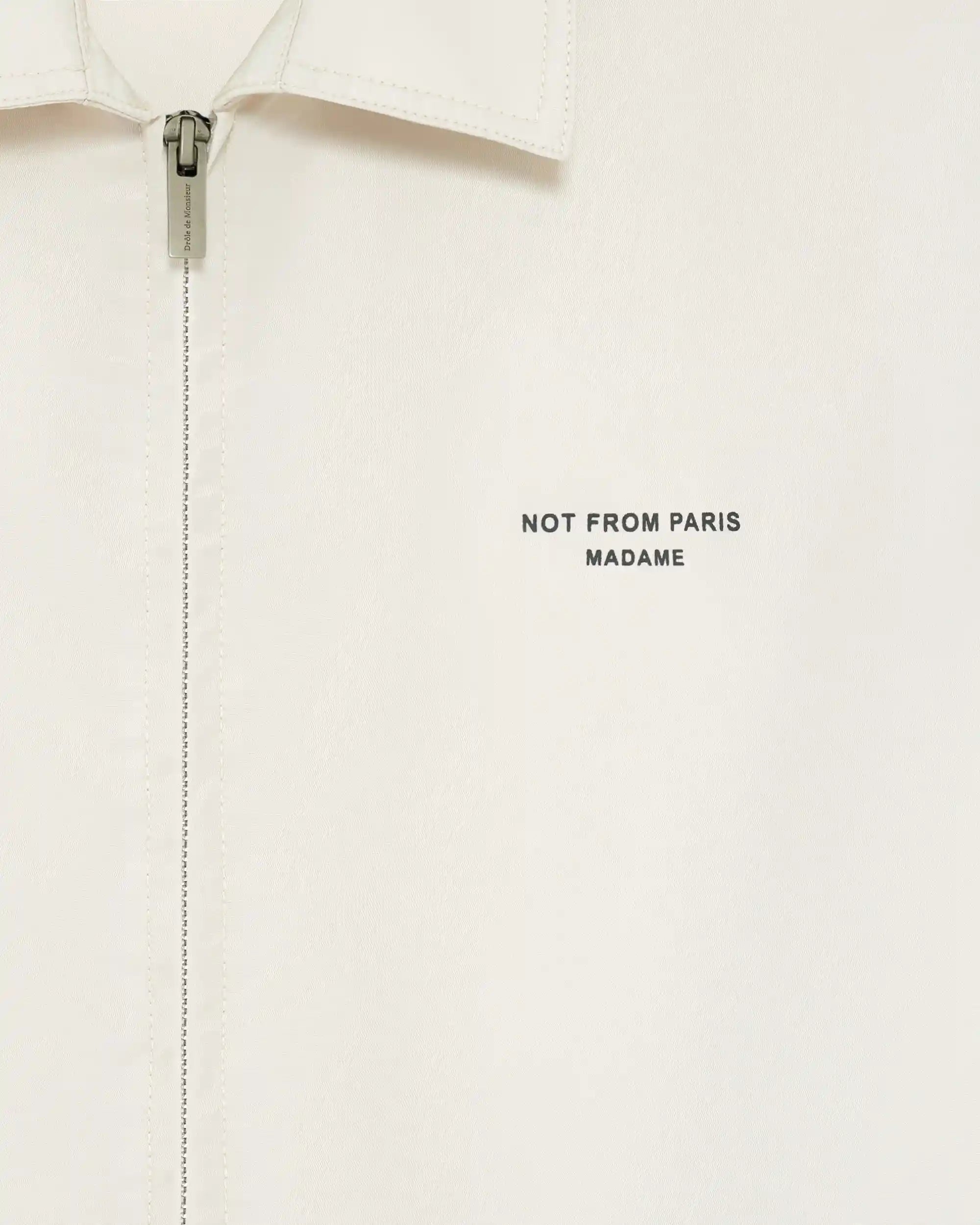 Drôle De Monsieur Slogan Nylon Jacket Jacke Hellbeige Polyamid