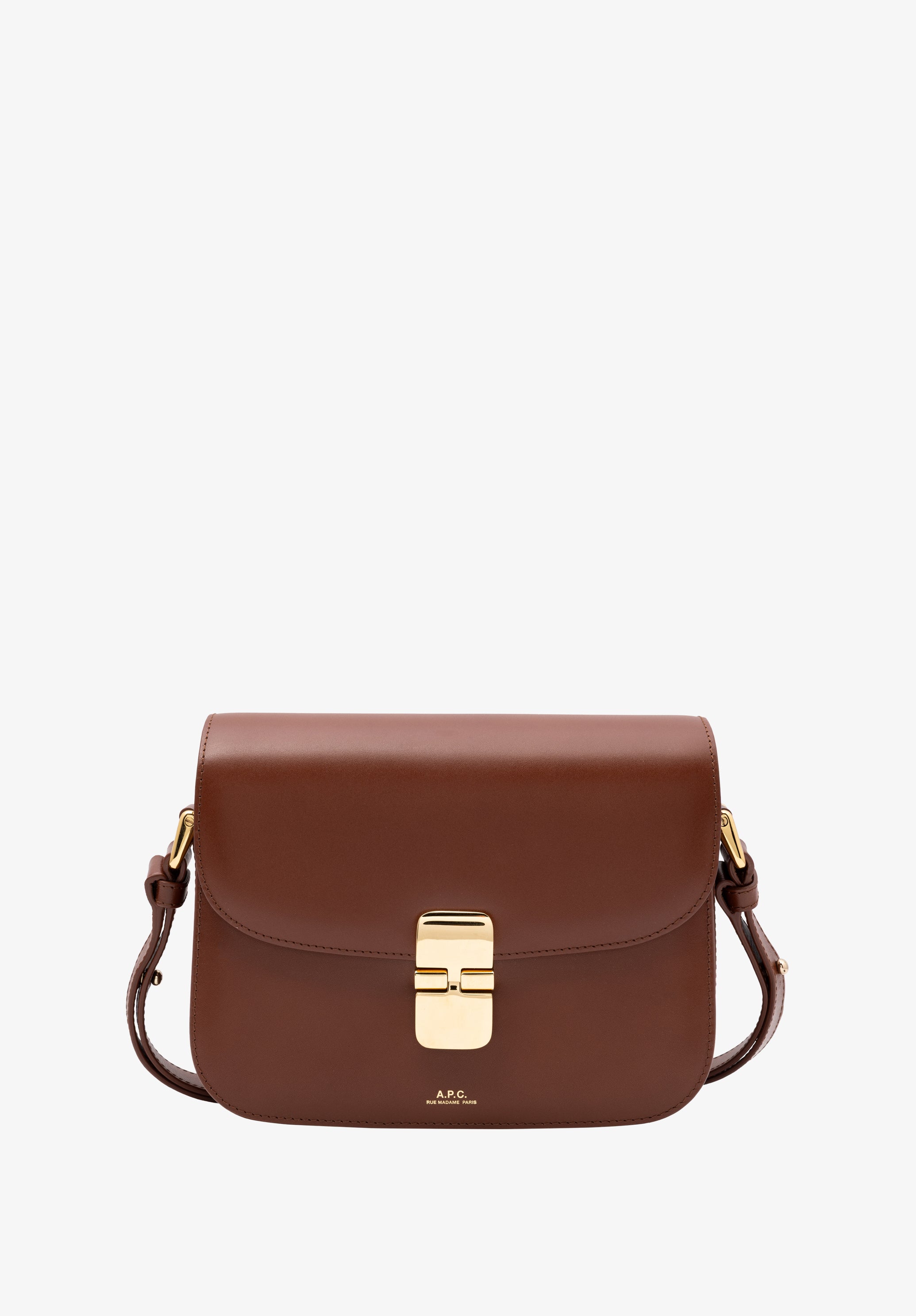 A.P.C. Grace Klein Ledertasche Mini Rindsleder Gold