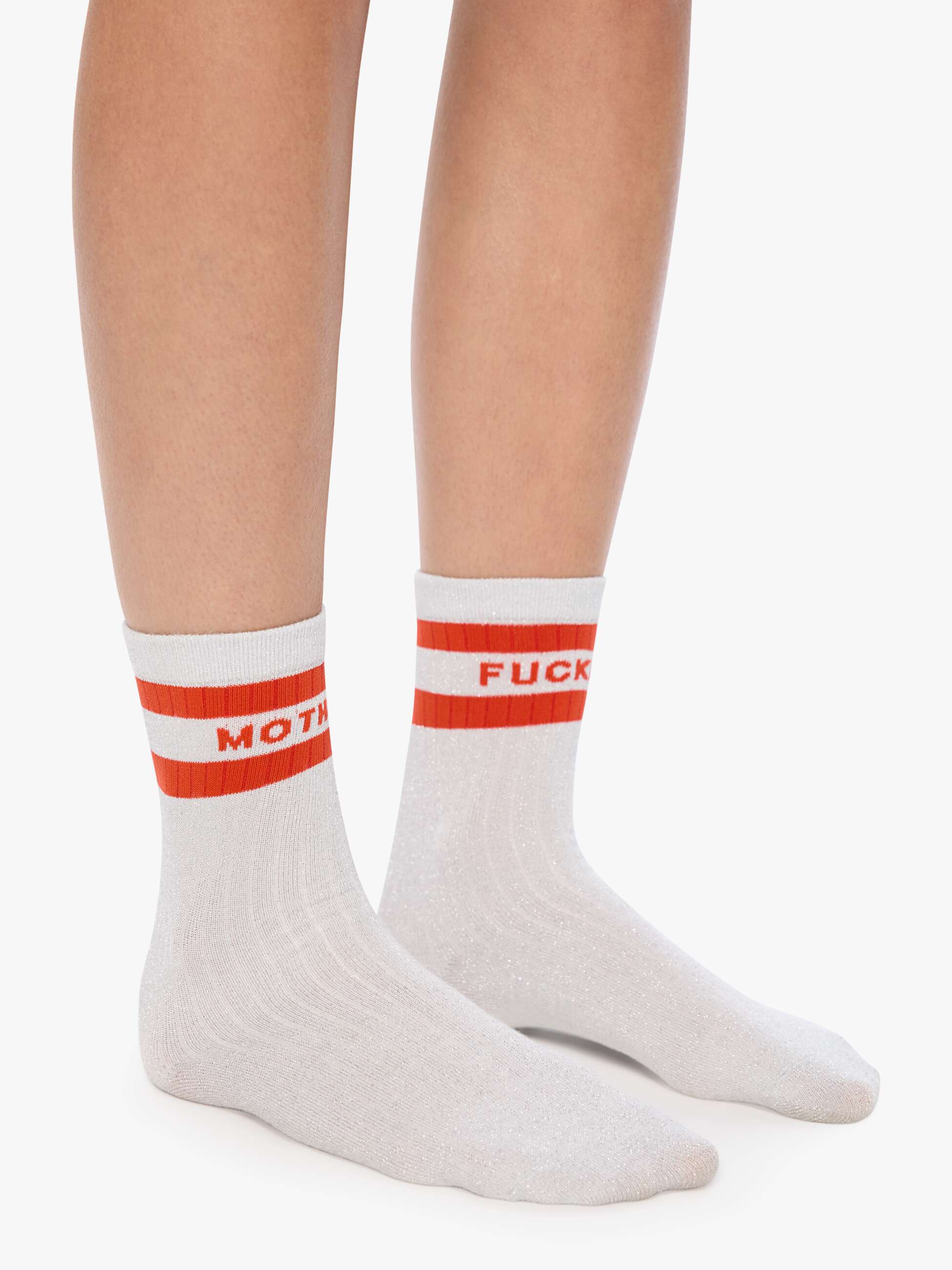 Mother The Half-Step Socken Star Dust Silber O/S Glitzer