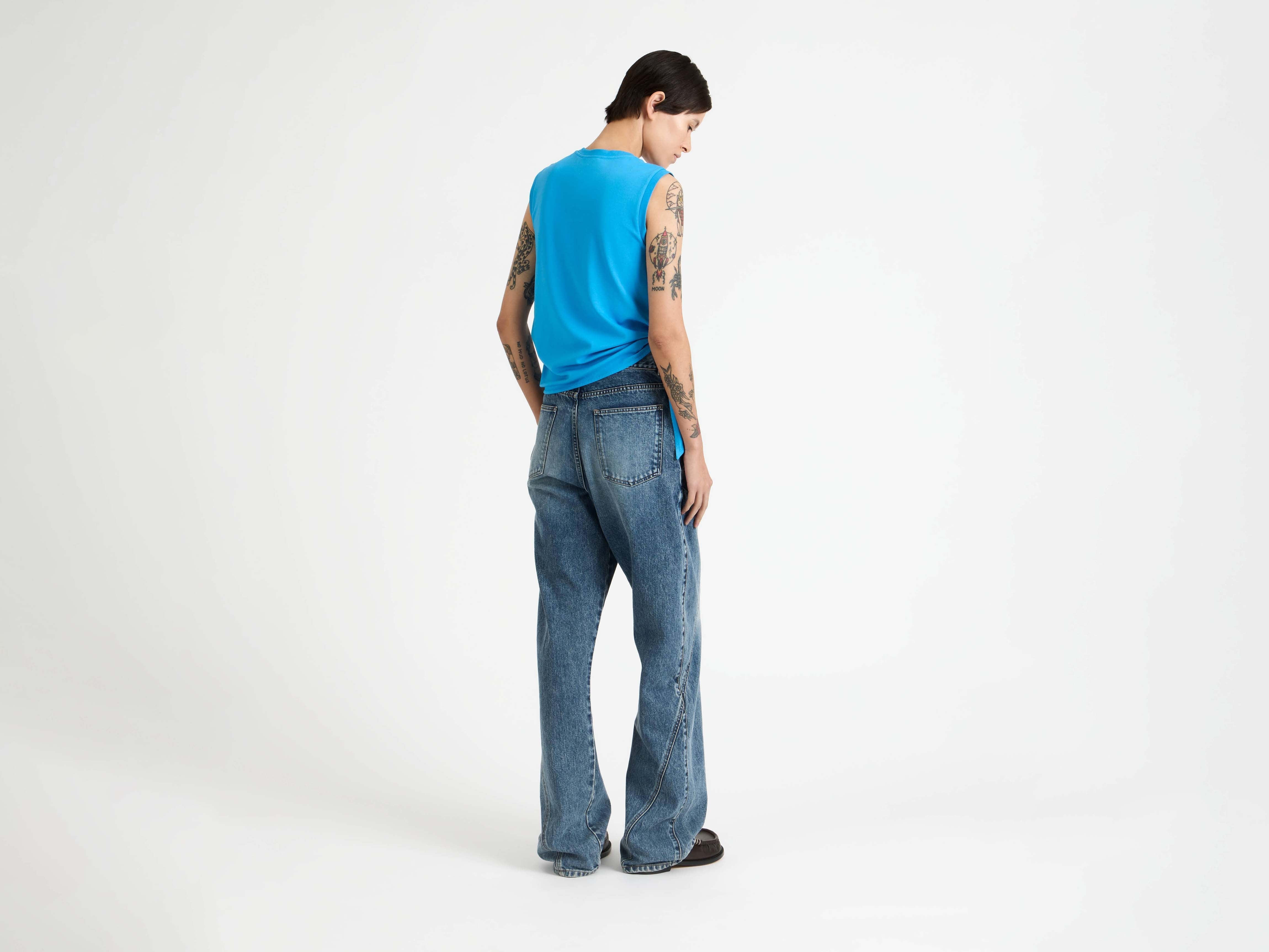 J.W.Anderson Hem Knot Tank Top hellblau Jersey