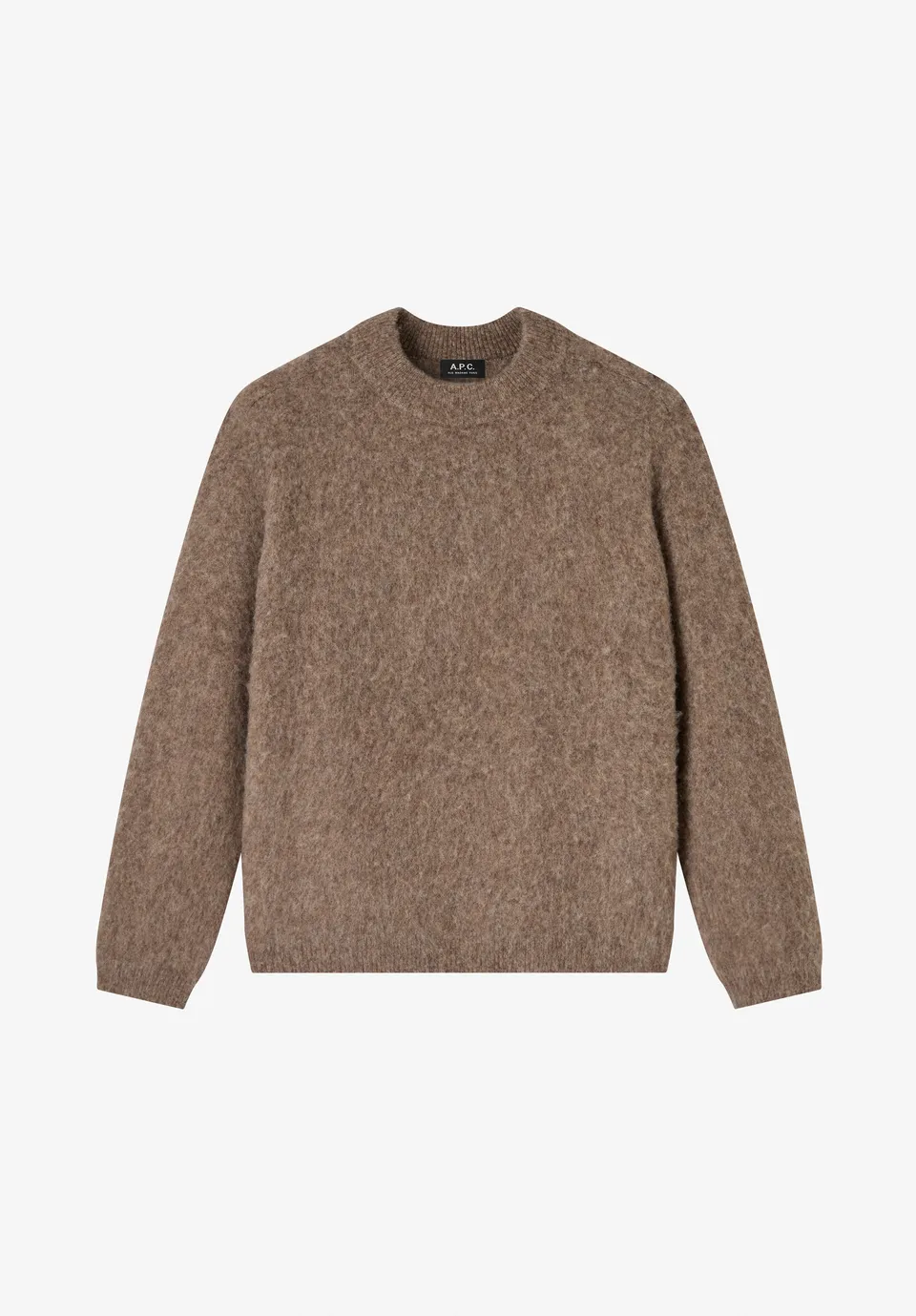 A.P.C. Weit geschnittener Pullover Strick taupe 3XL warm