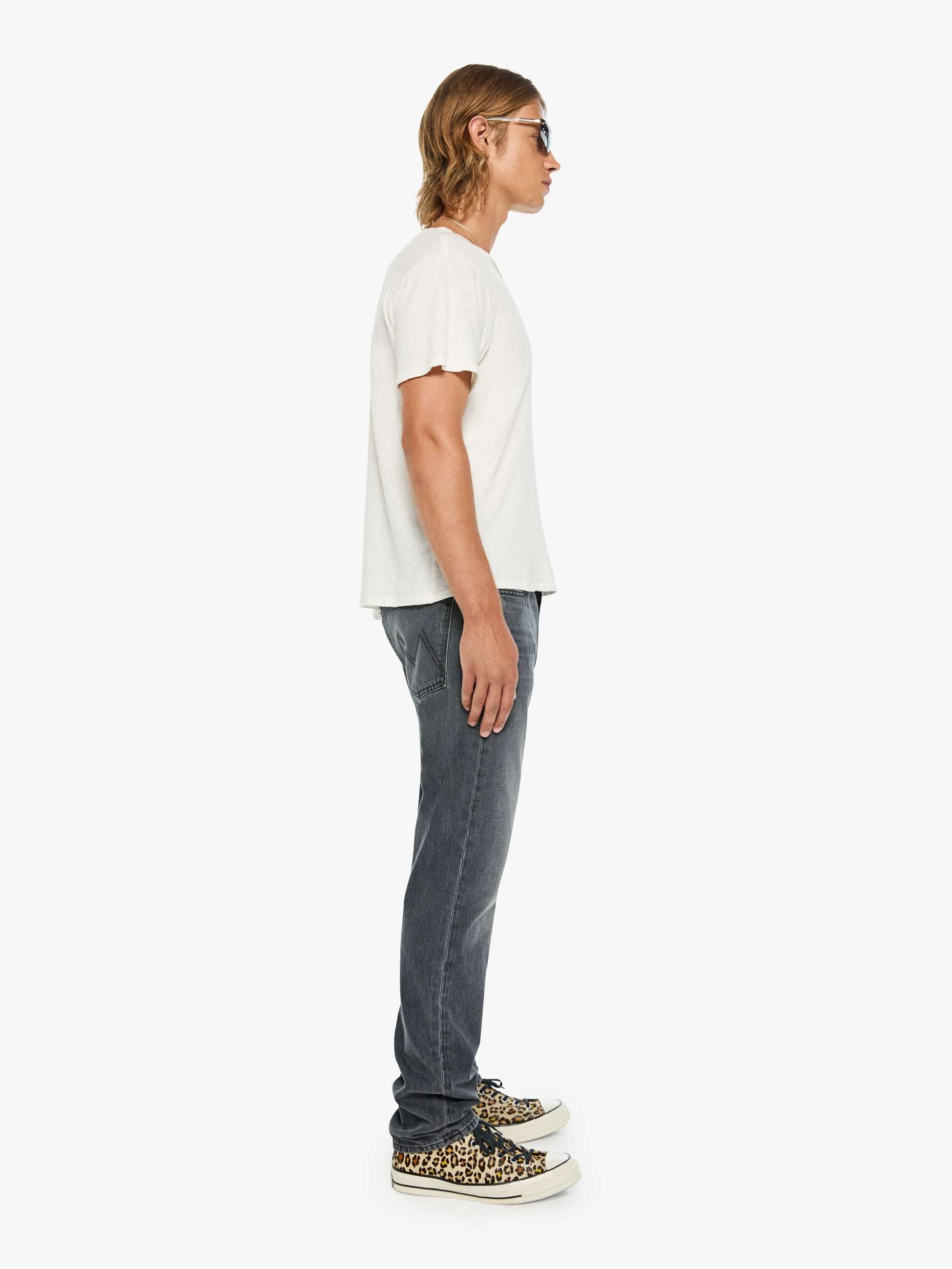 Mother The Mega Neat Dead To Rights Jeans dunkelgrau