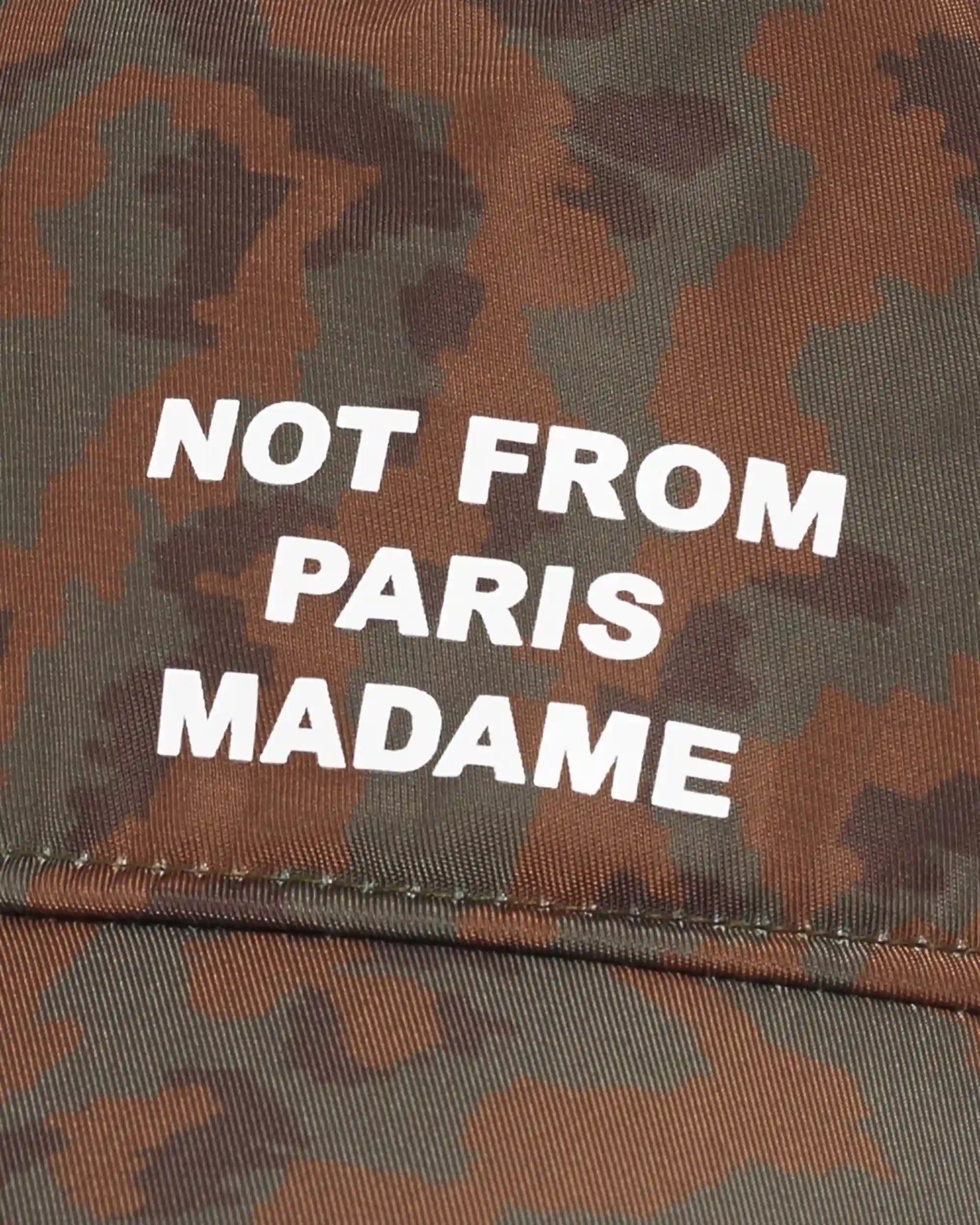 Drôle De Monsieur Slogan Moiré Cap Khaki Polyamid