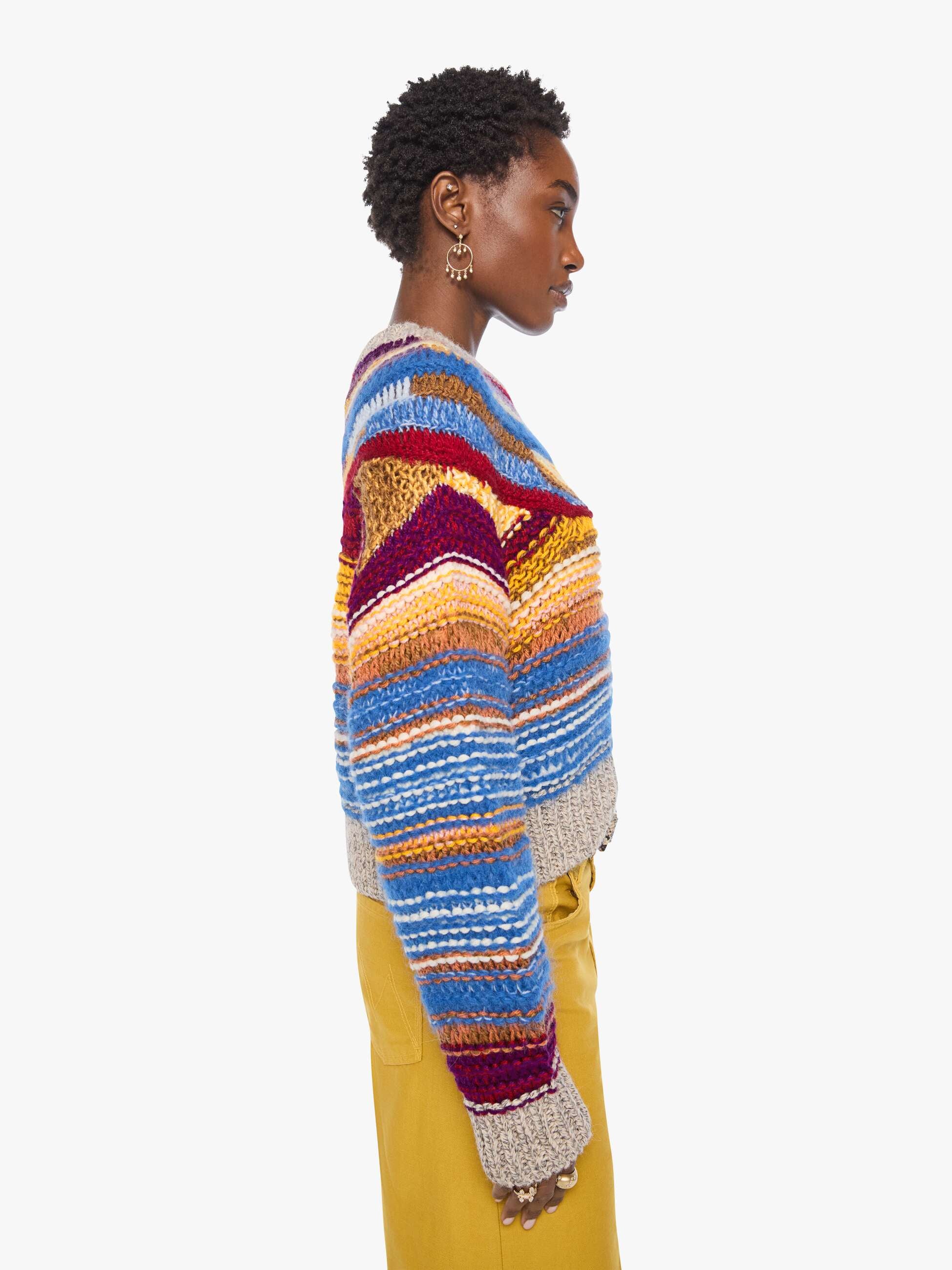 Mother The Boxy Jumper Strickpullover Multi Color Baumwolle
