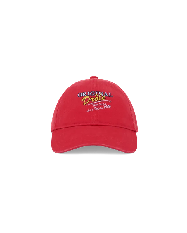 Drôle De Monsieur Original Drole Cap Rot Baumwolle