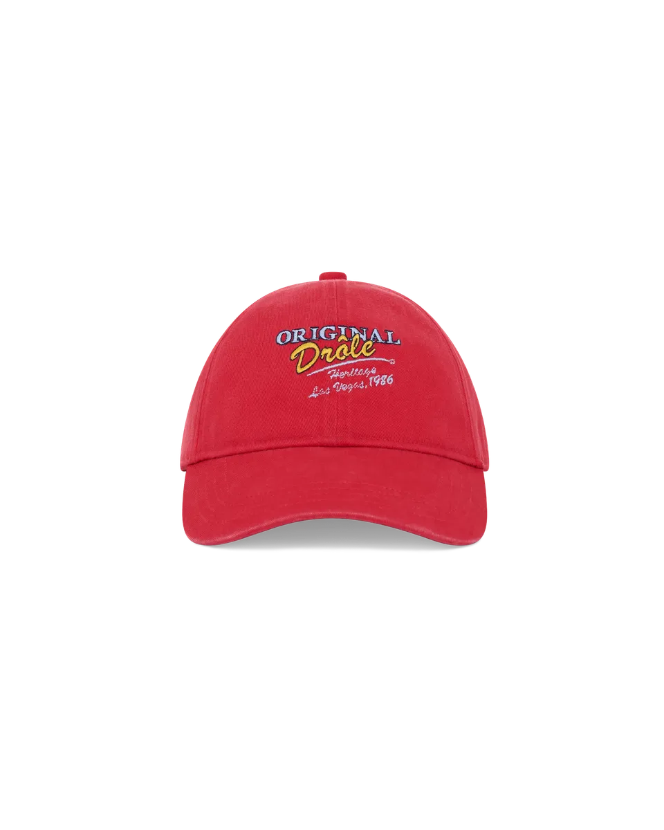 Drôle De Monsieur Original Drole Cap Rot Baumwolle