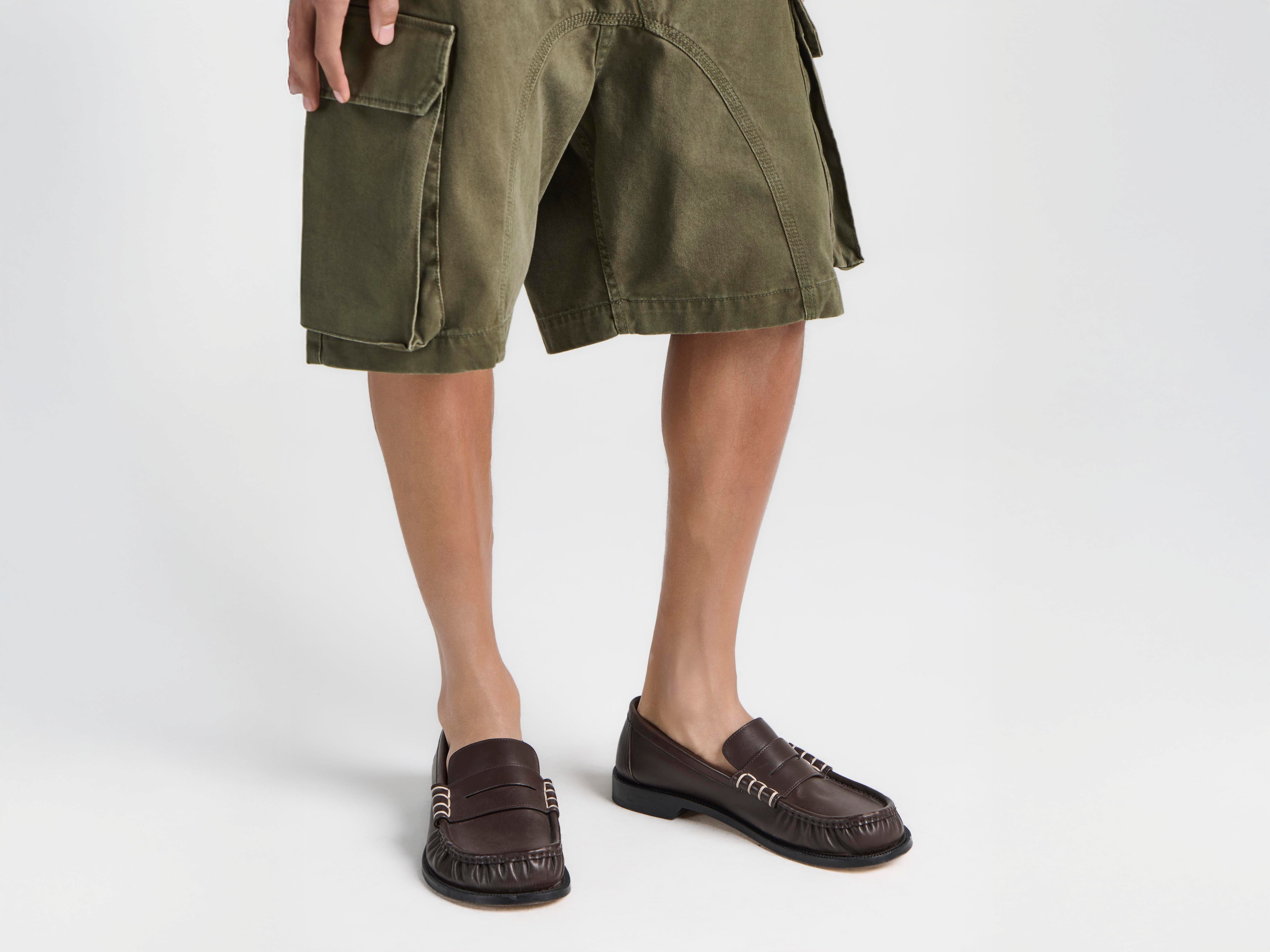 J.W.Anderson Loafer Moccasins Halbschuh chocolate brown Leder