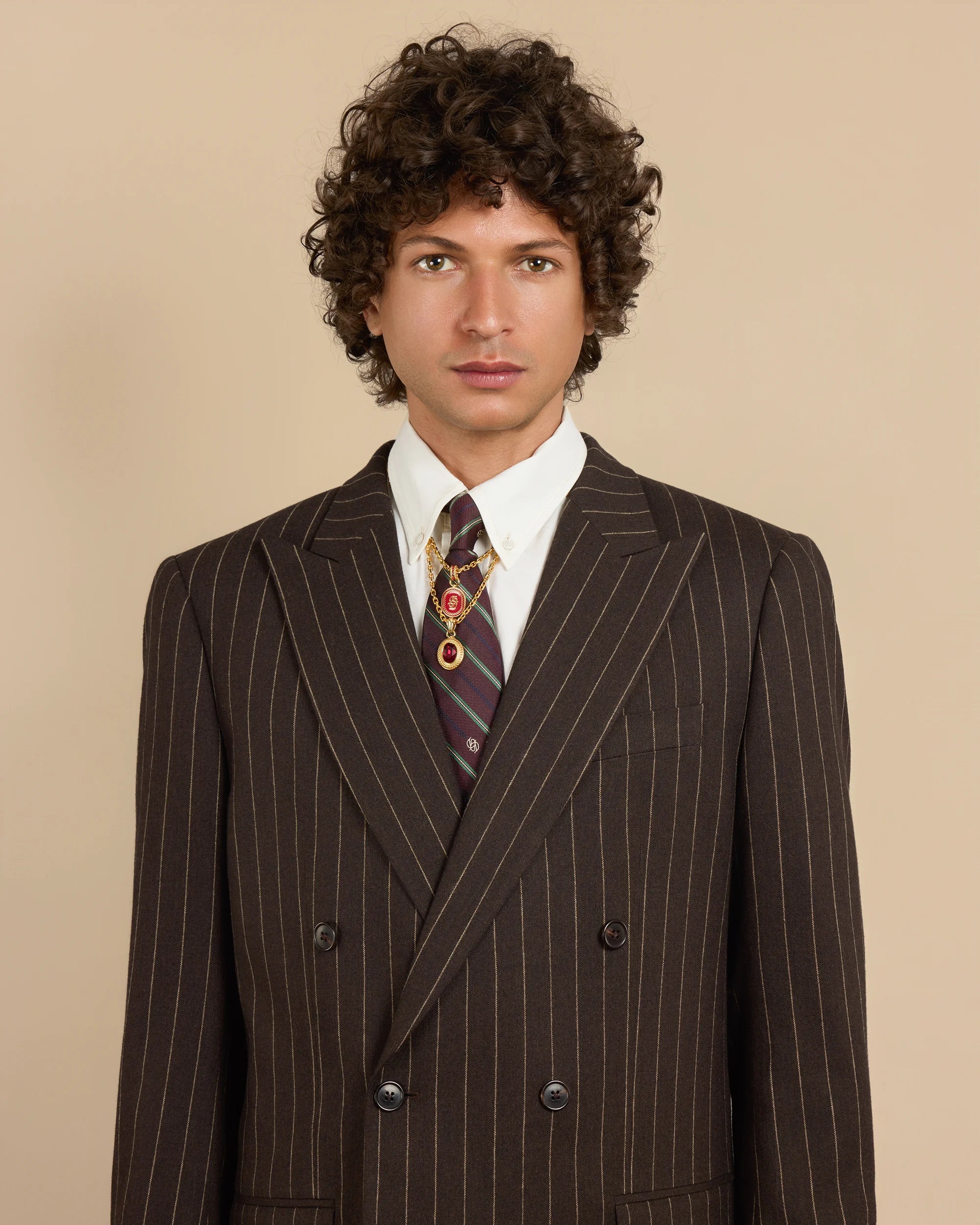 Drôle De Monsieur Le Blazer Croisé Sakko braun Wolle