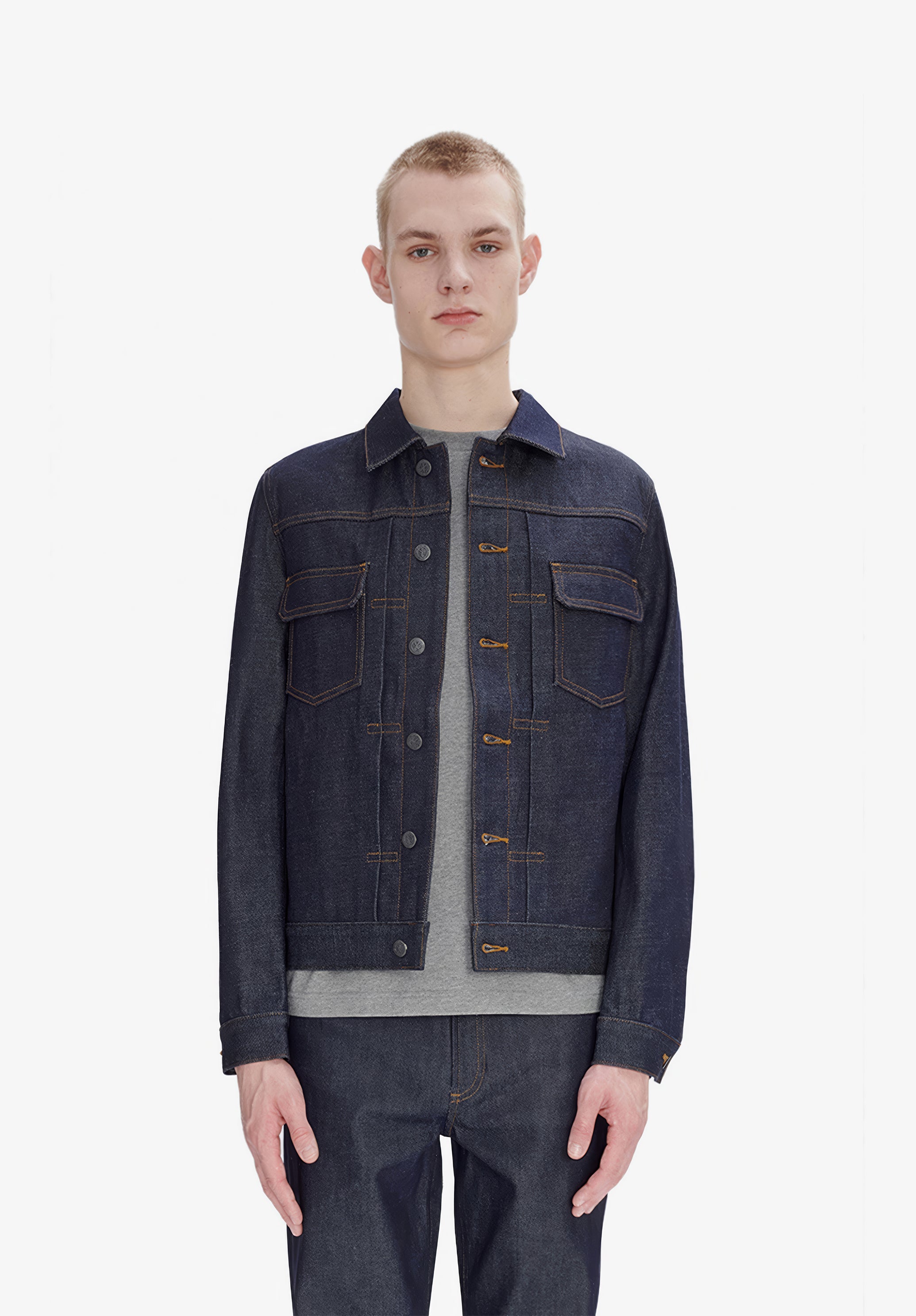 A.P.C. Work Jeansjacke Raw Denim Größe M