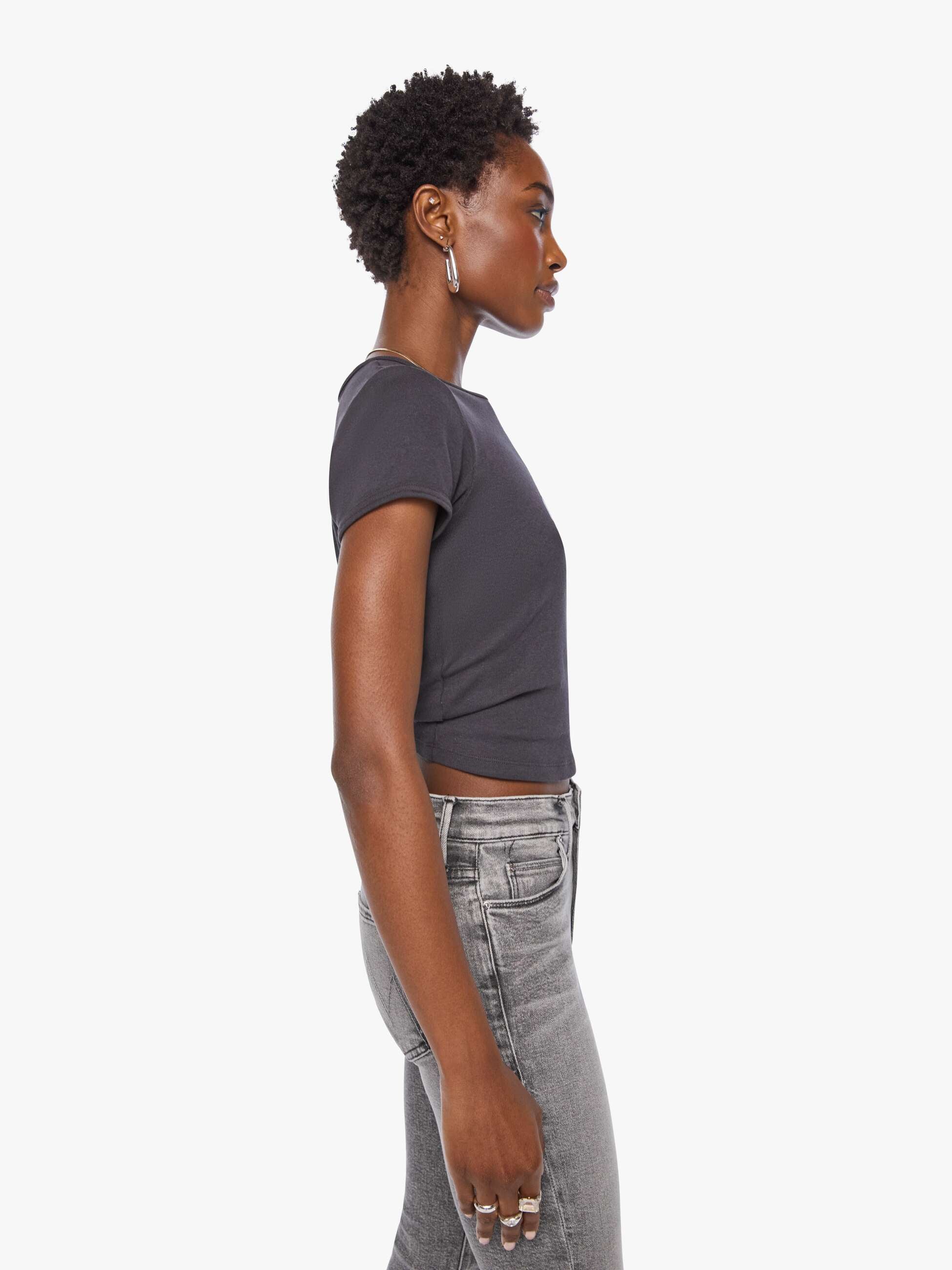 Mother The Itty Bitty Ringer T-Shirt Schwarz Dazzle Me