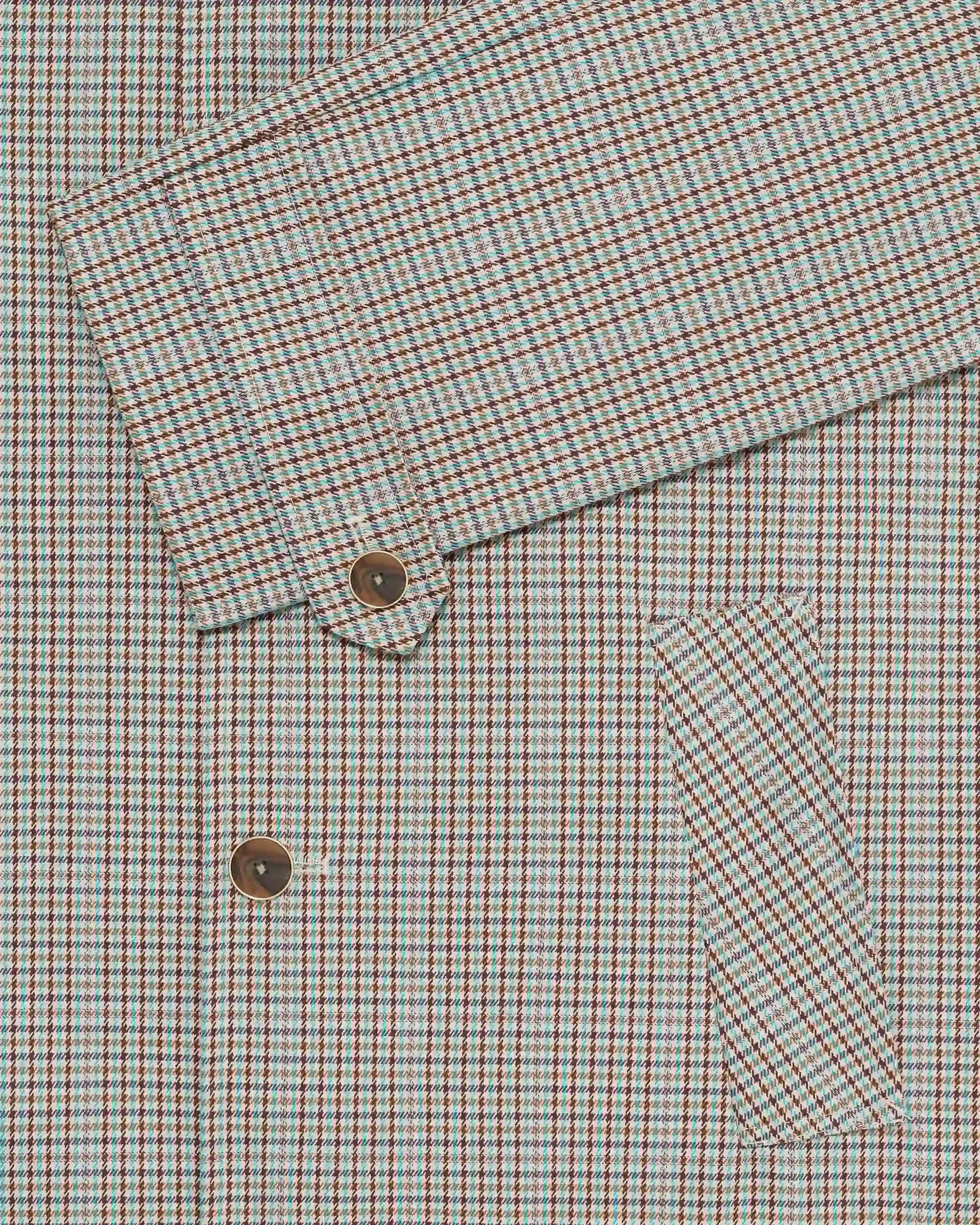 Drôle De Monsieur Manteau à Carreaux Mantel Kariert Dunkelbeige