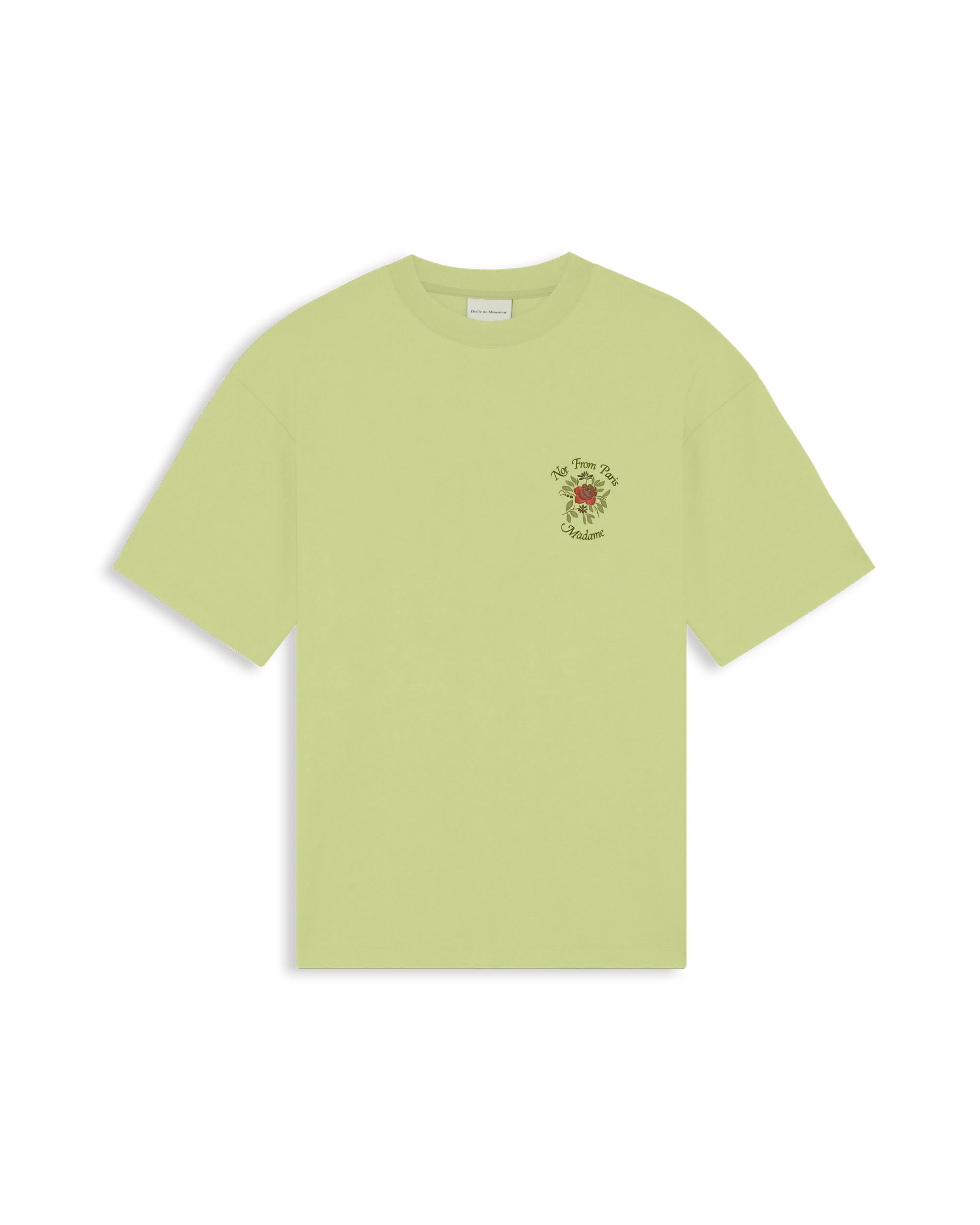Drôle De Monsieur T-Shirt Slogan Rose Tshirt Helloliv Baumwolle