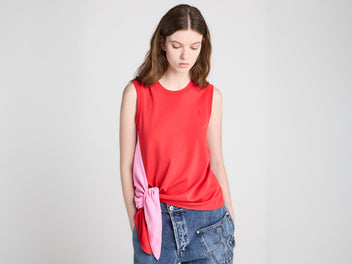 J.W.Anderson Zipped Tank Top Damen Schwarz Baumwolle