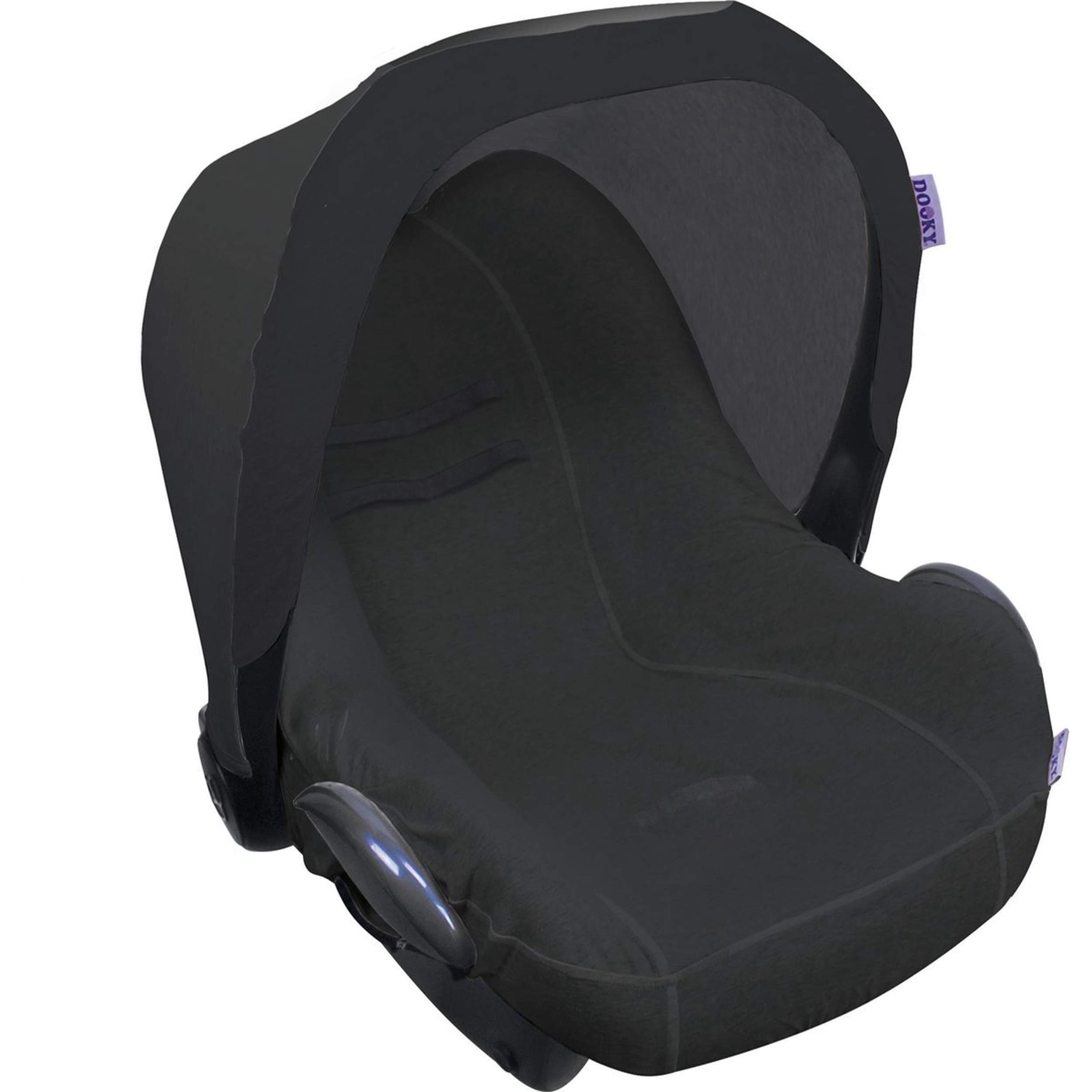 Dooky Hoody Combi Pack Sonnenschutz Babyschale Uni Black Schwarz
