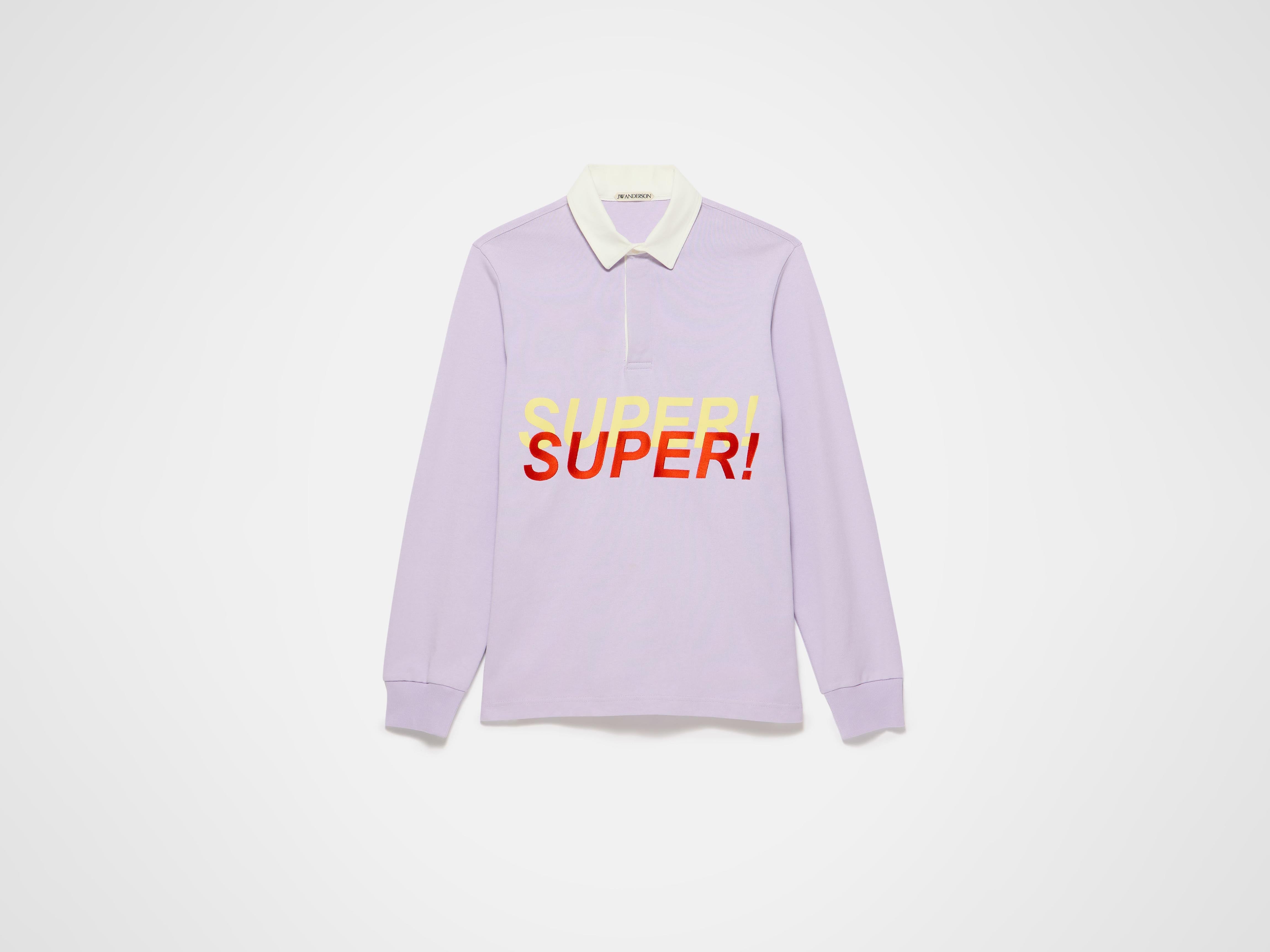 J.W.Anderson Super Super Rugby Polo Top Lila