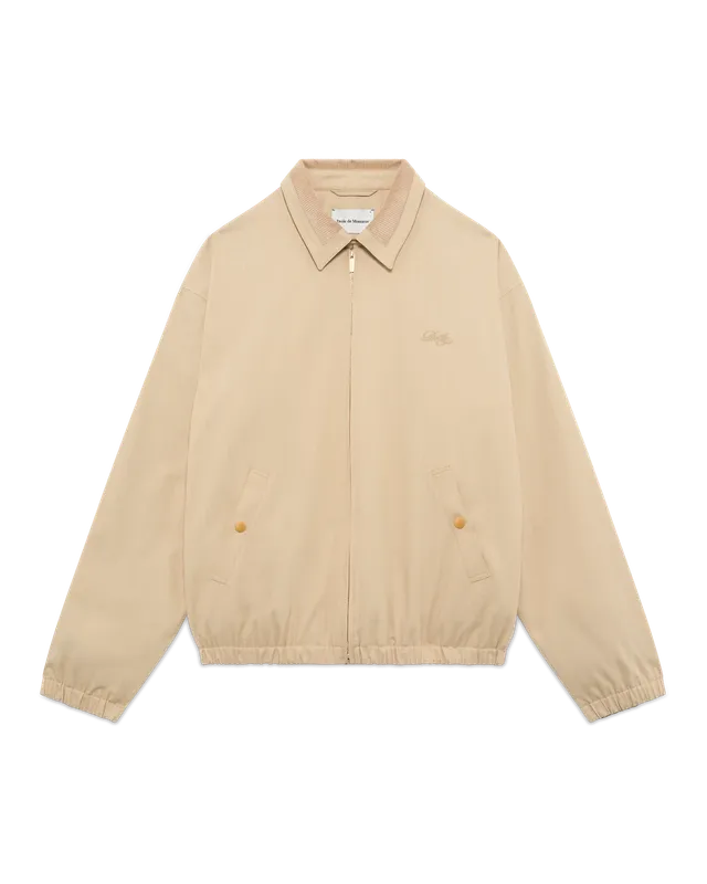 Drôle De Monsieur Le Blouson Drôle Jacke Beige Baumwolle
