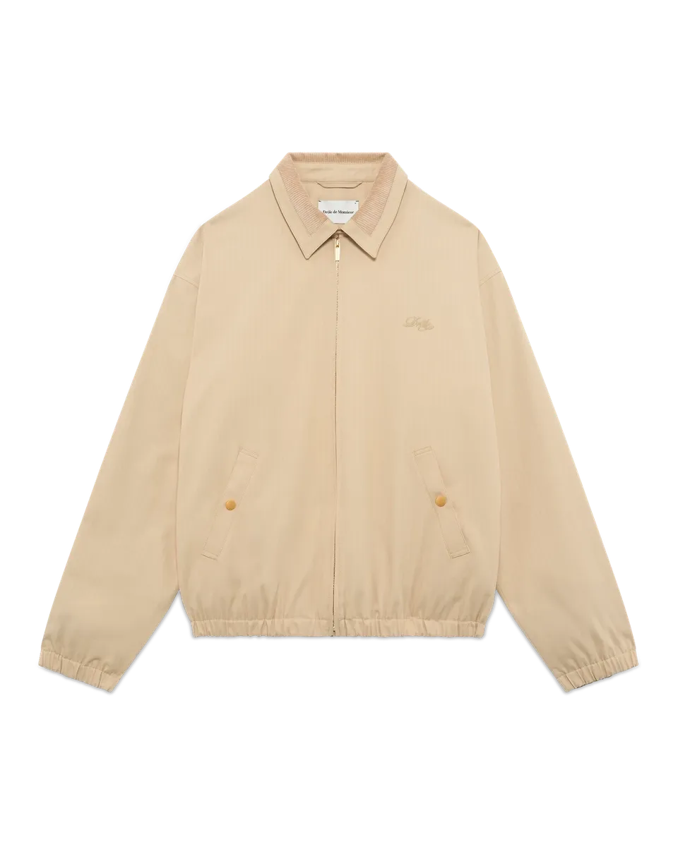 Drôle De Monsieur Le Blouson Drôle Jacke Beige Baumwolle