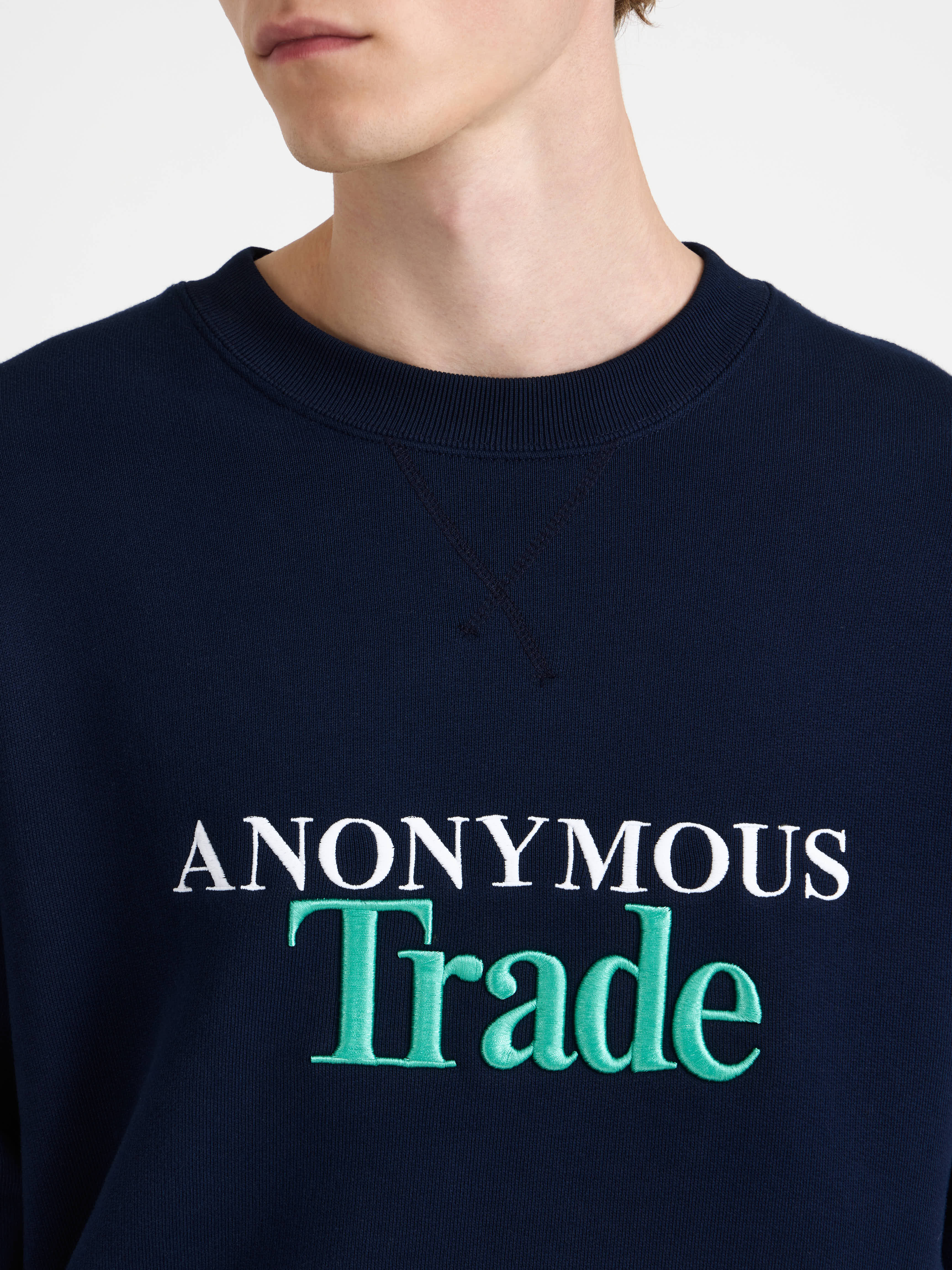 J.W.Anderson Anonymous Trade Sweatshirt Navy Herren
