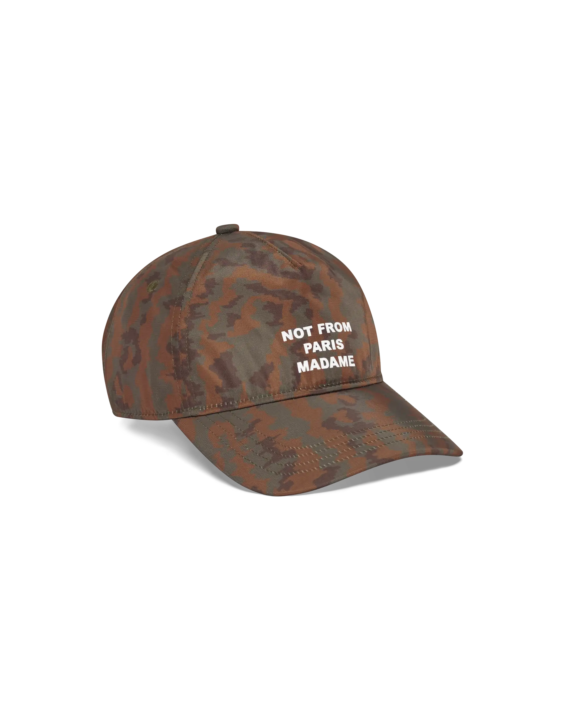 Drôle De Monsieur Slogan Moiré Cap Khaki Polyamid
