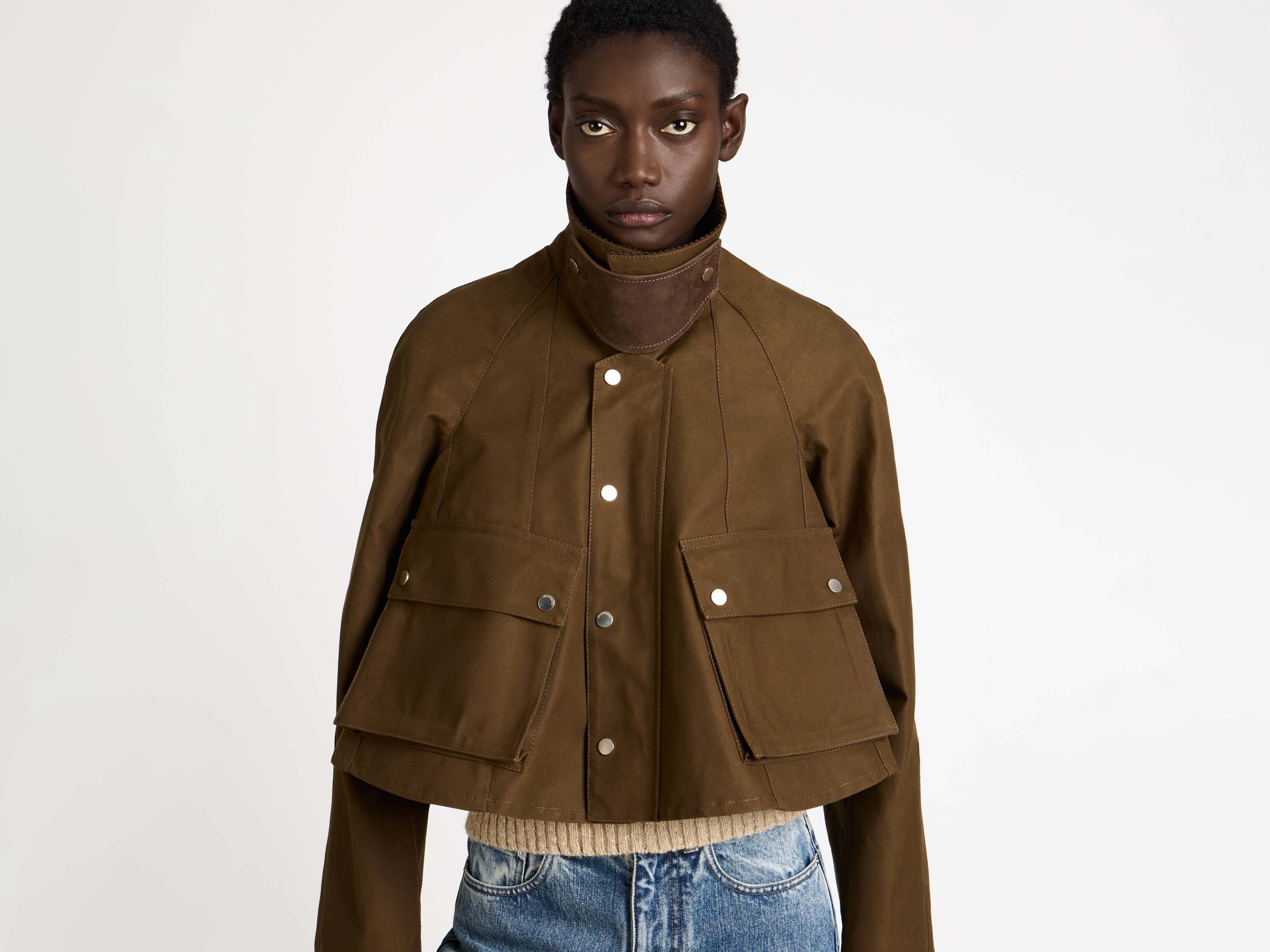 J.W.Anderson Coats Barn Jacket Damen Dunkeloliv Waxed