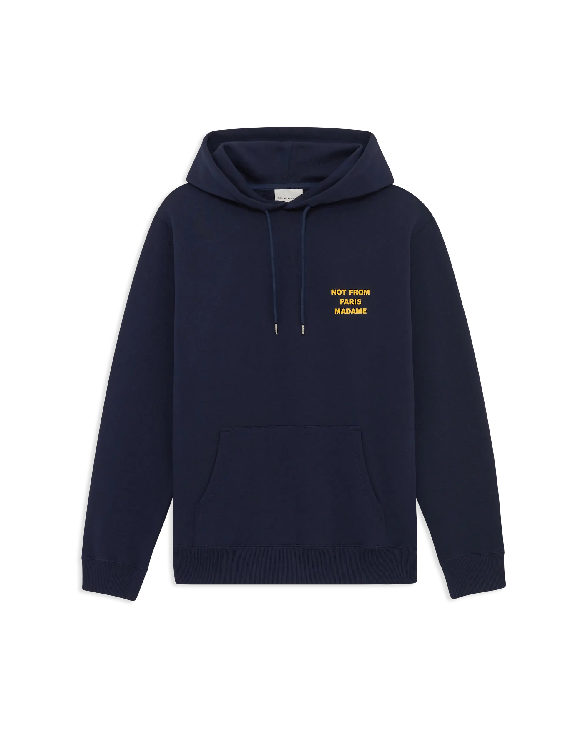 Drôle De Monsieur Bold Slogan Hoodie Hoodie Navy Baumwolle