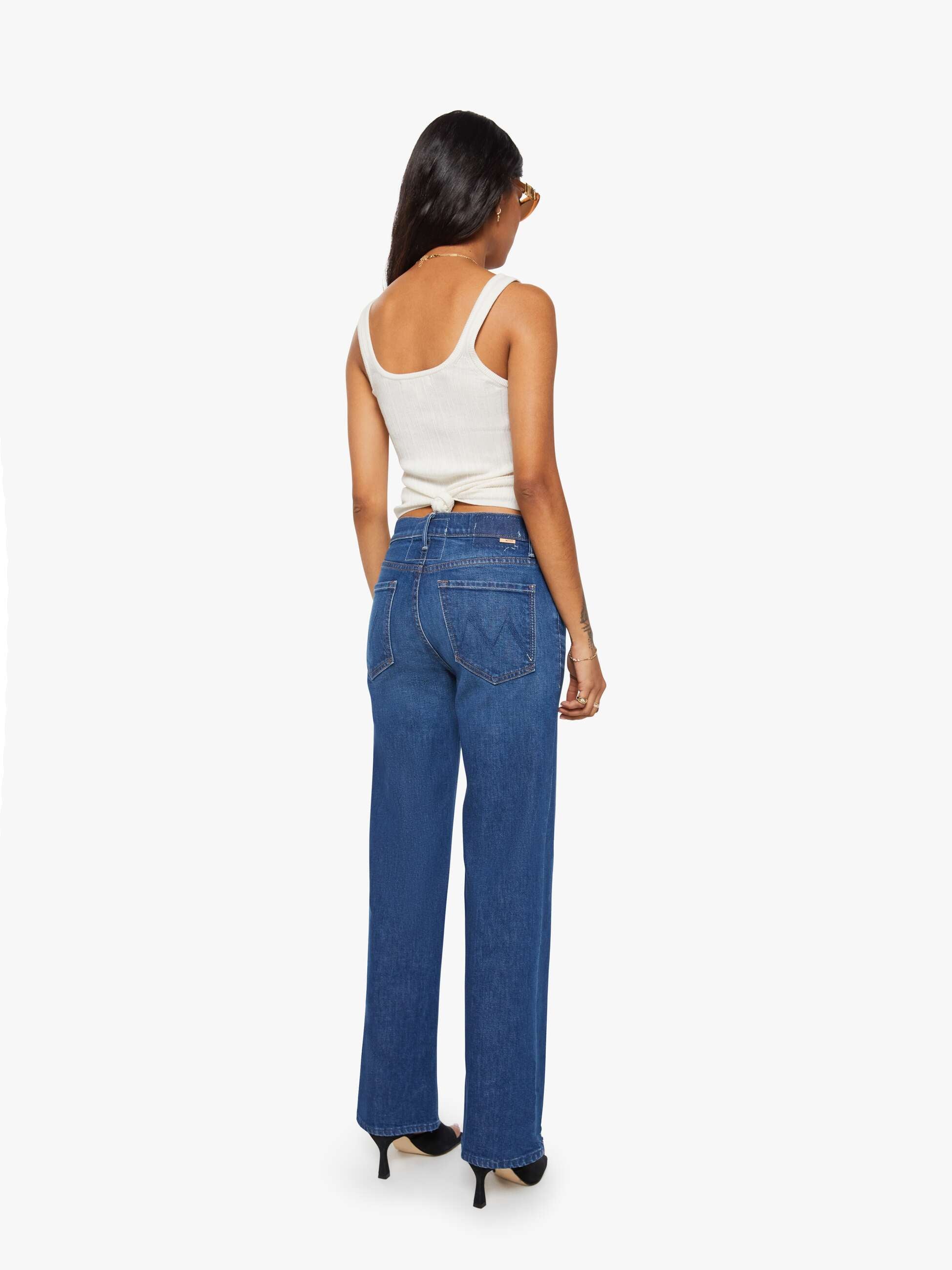 Mother Denim The Lil Kick It Jeans Made In The Shade Dunkelblau