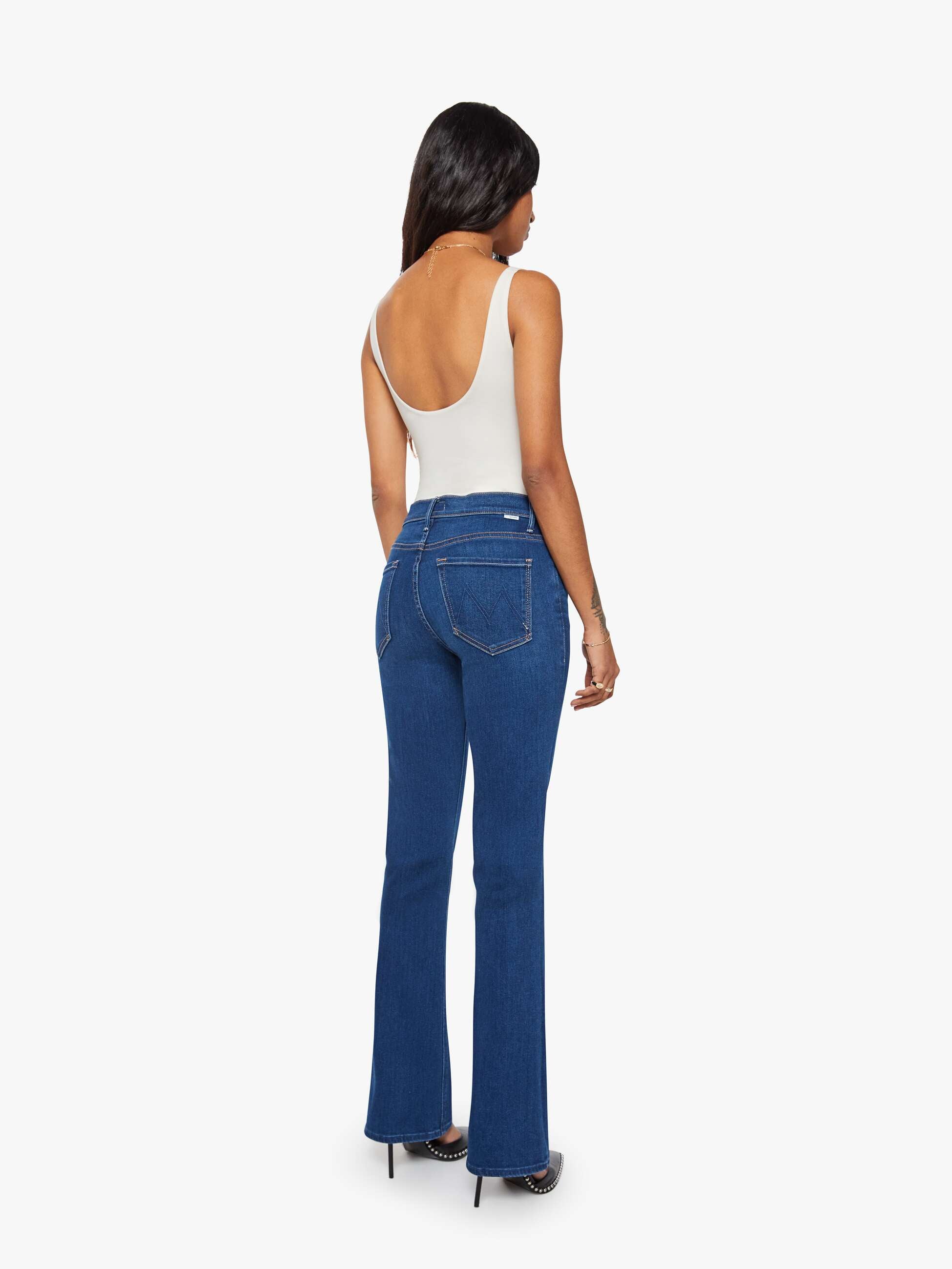 MOTHER Denim Petites The Lil Runaway Jeans Pinkies Up Mid Rise