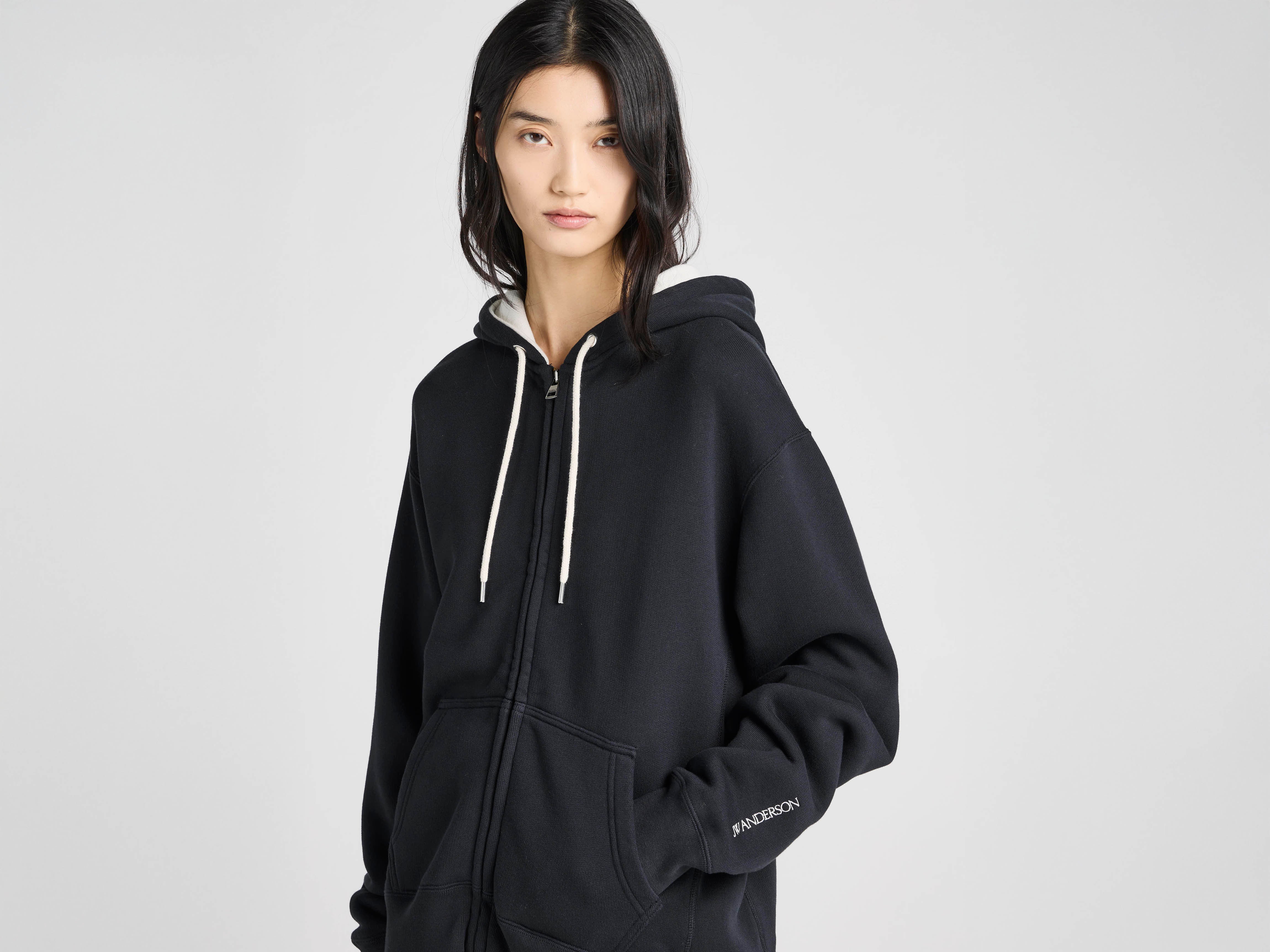 J.W. Anderson x Guinness Hoodie Kapuzenpullover Washed Black