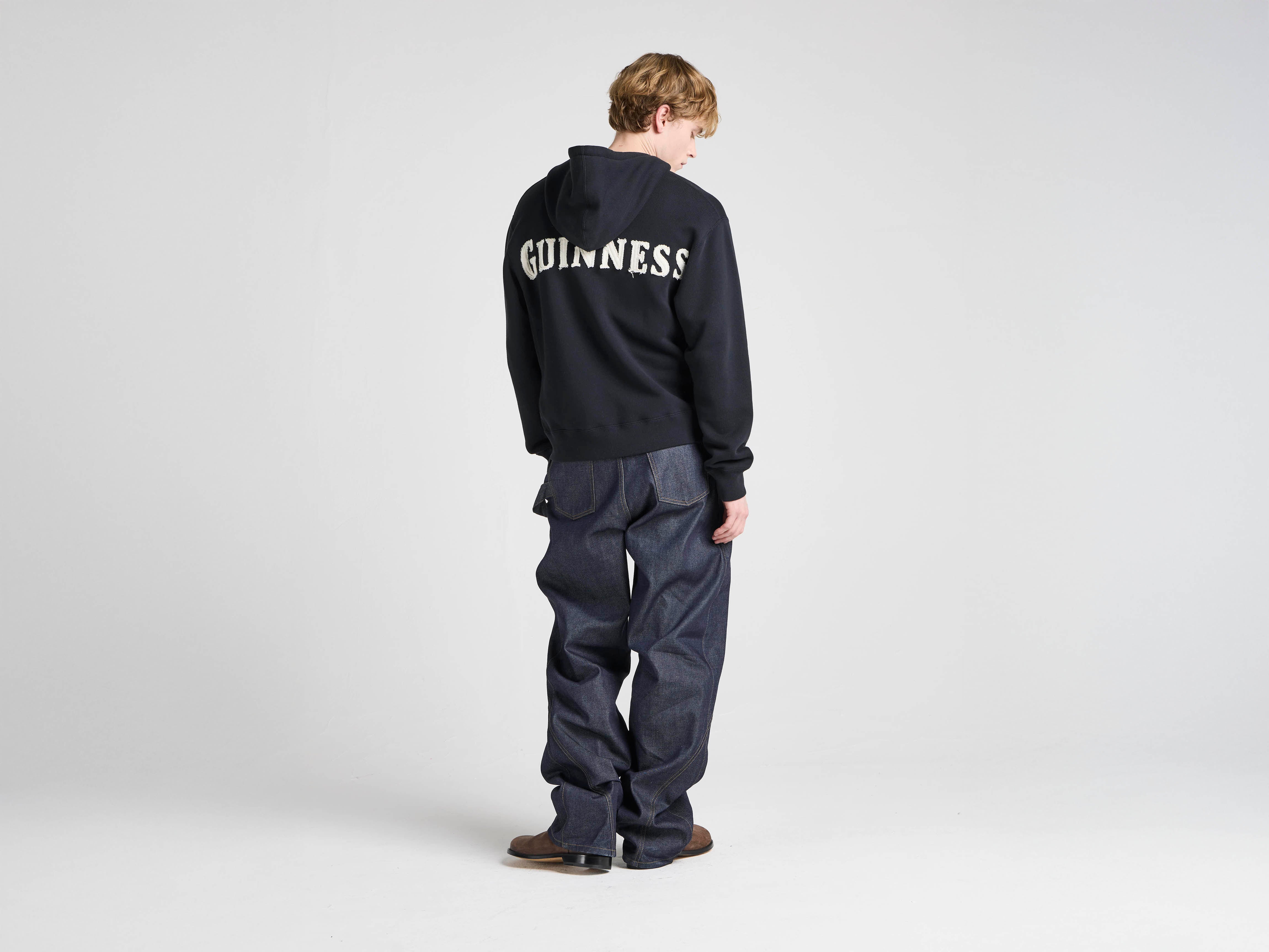 J.W. Anderson x Guinness Hoodie Kapuzenpullover Washed Black
