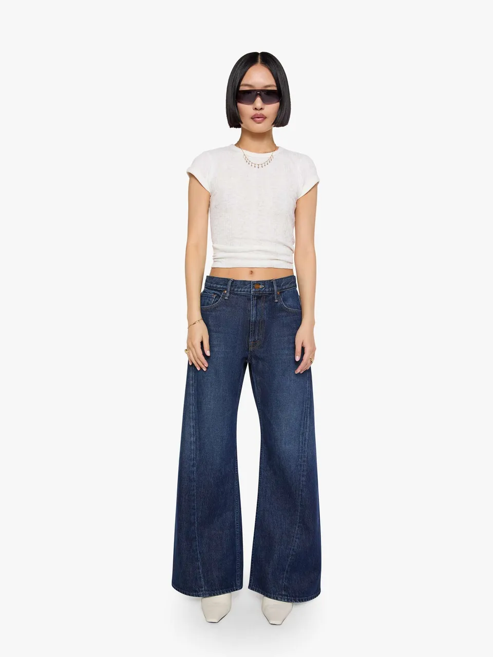 Mother Petites Lil Lemon Twist Jeans Fresh Squeezed