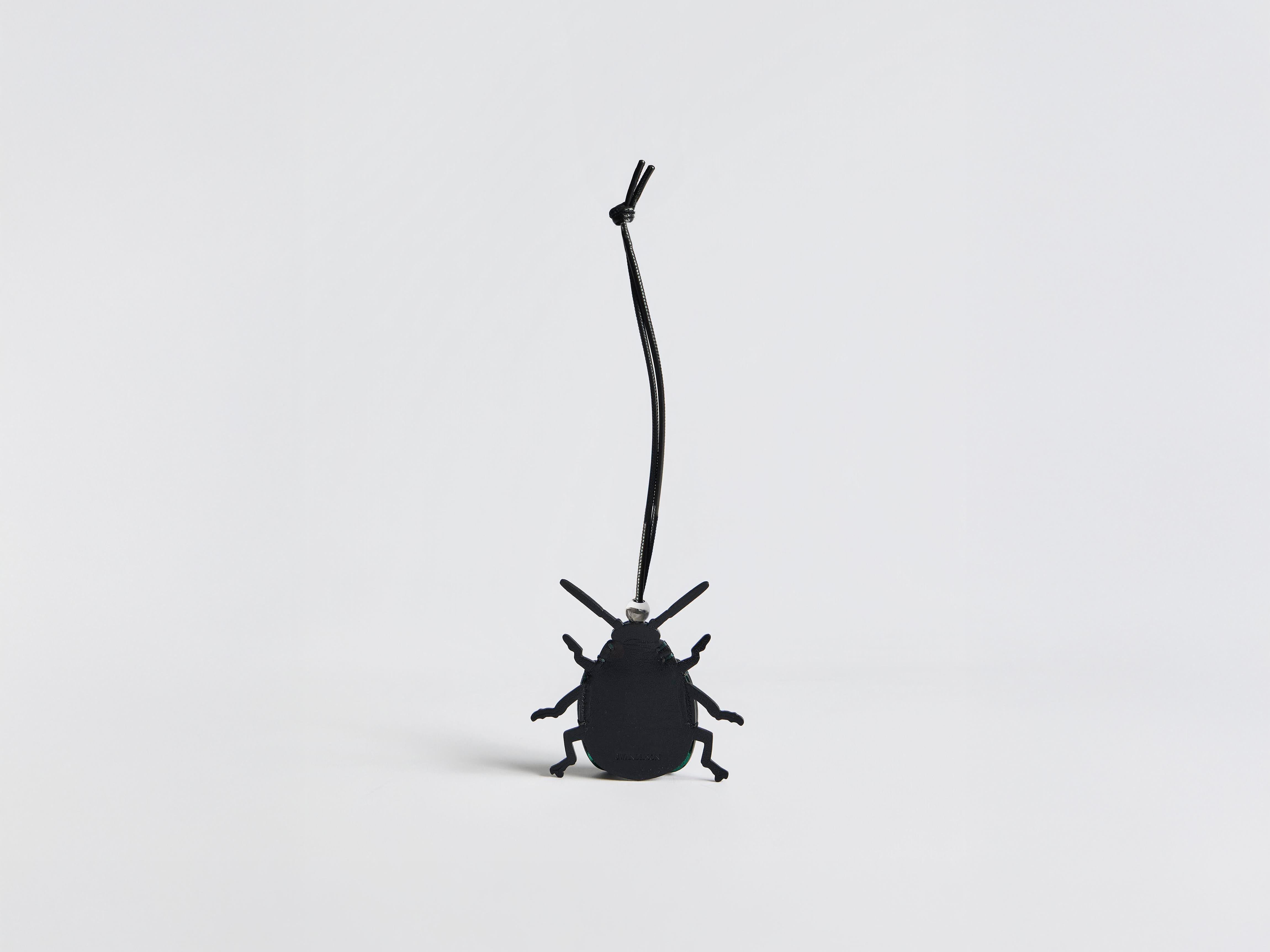 J.W.Anderson Beetle Taschenanhänger Leder Grün