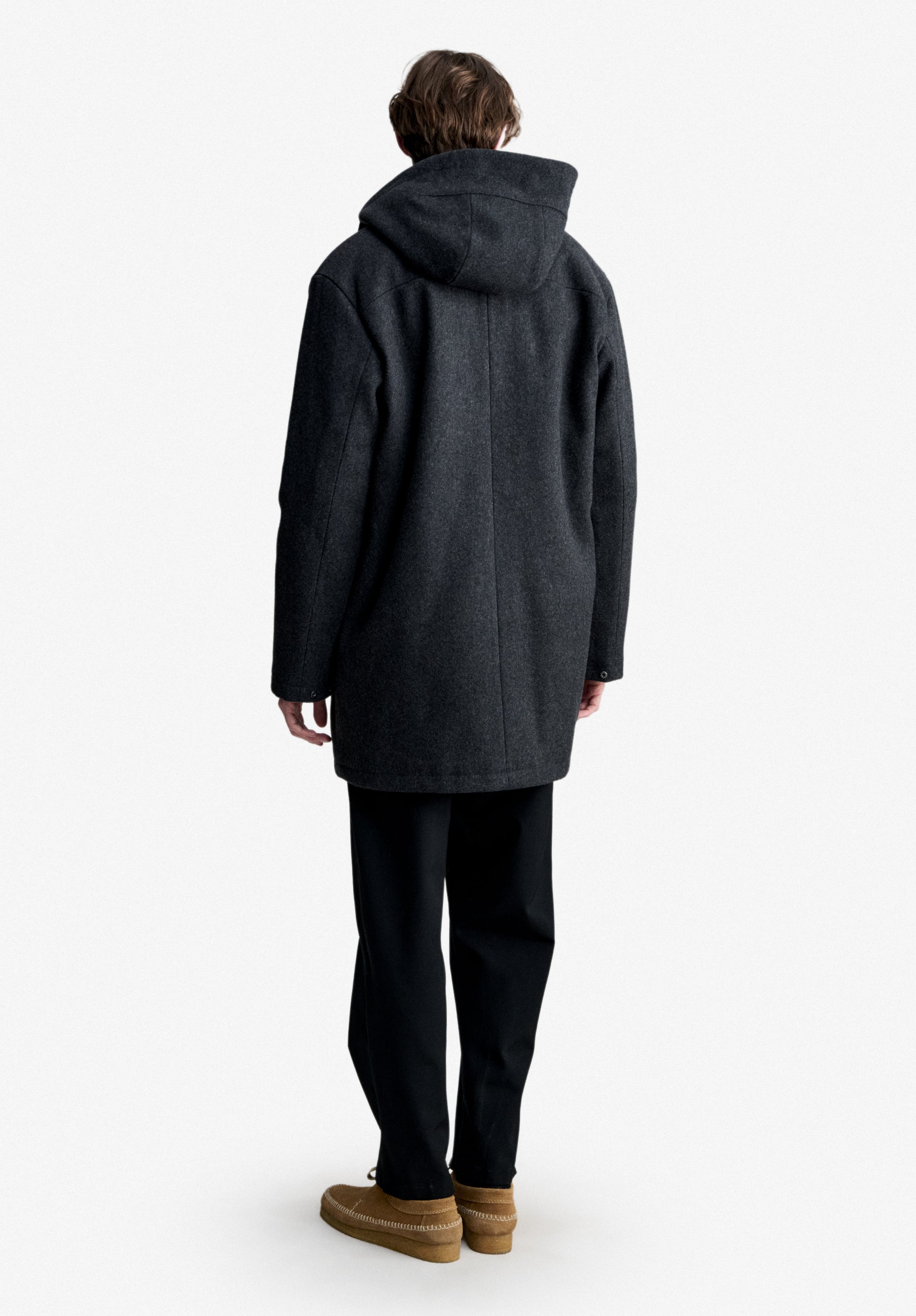 A.P.C. Wollparka anthrazitgrau Herren Gr.M recycelt