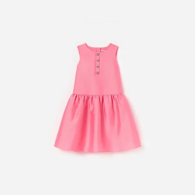 Self Portrait Taffeta Kleid rosa Kristall Kinder