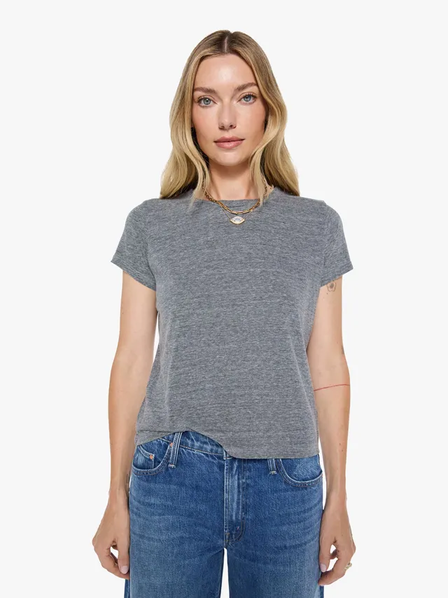 Mother The Lil Goodie Goodie T-Shirt Heather Grey