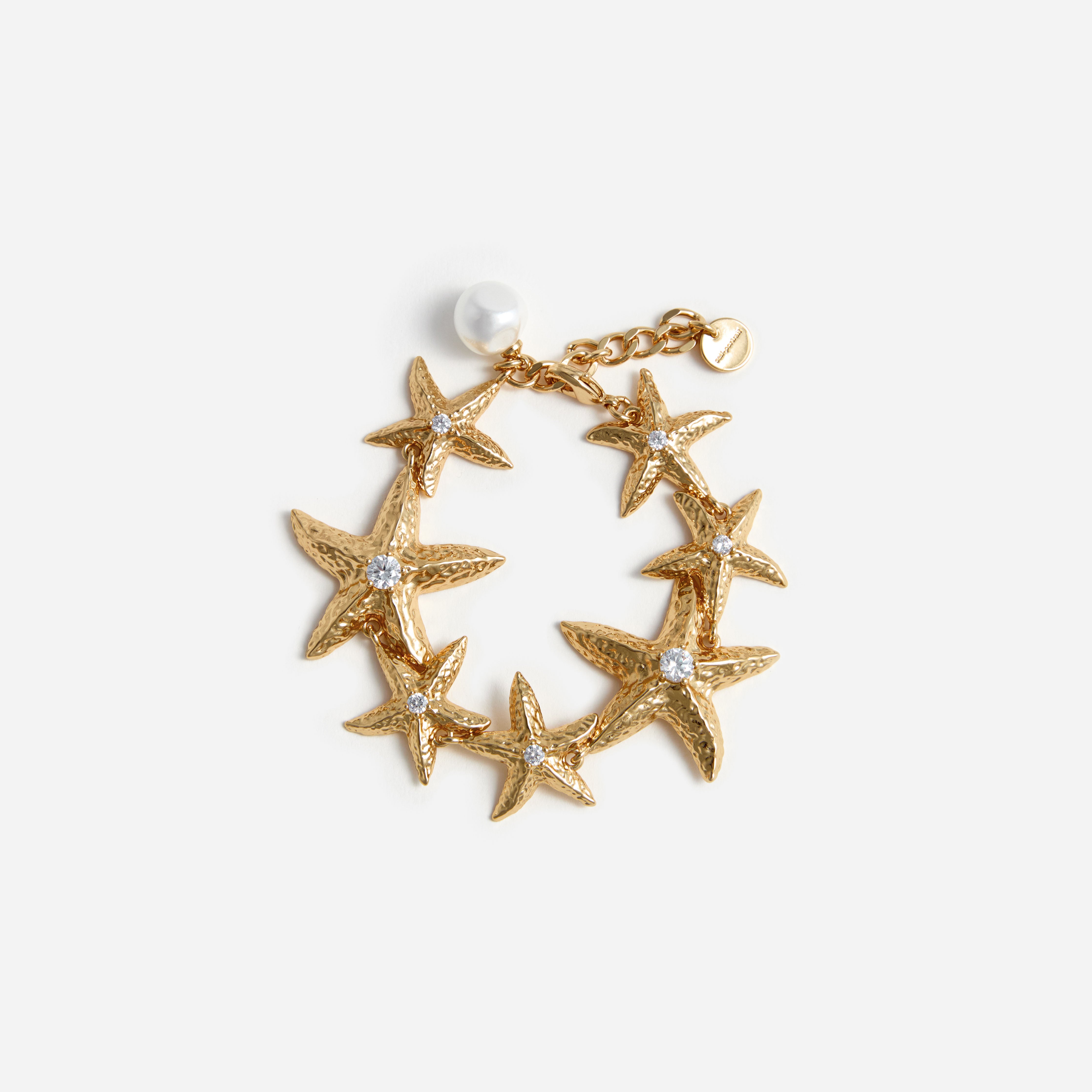 Self Portrait Sea Star Armband Gold Perle One Size
