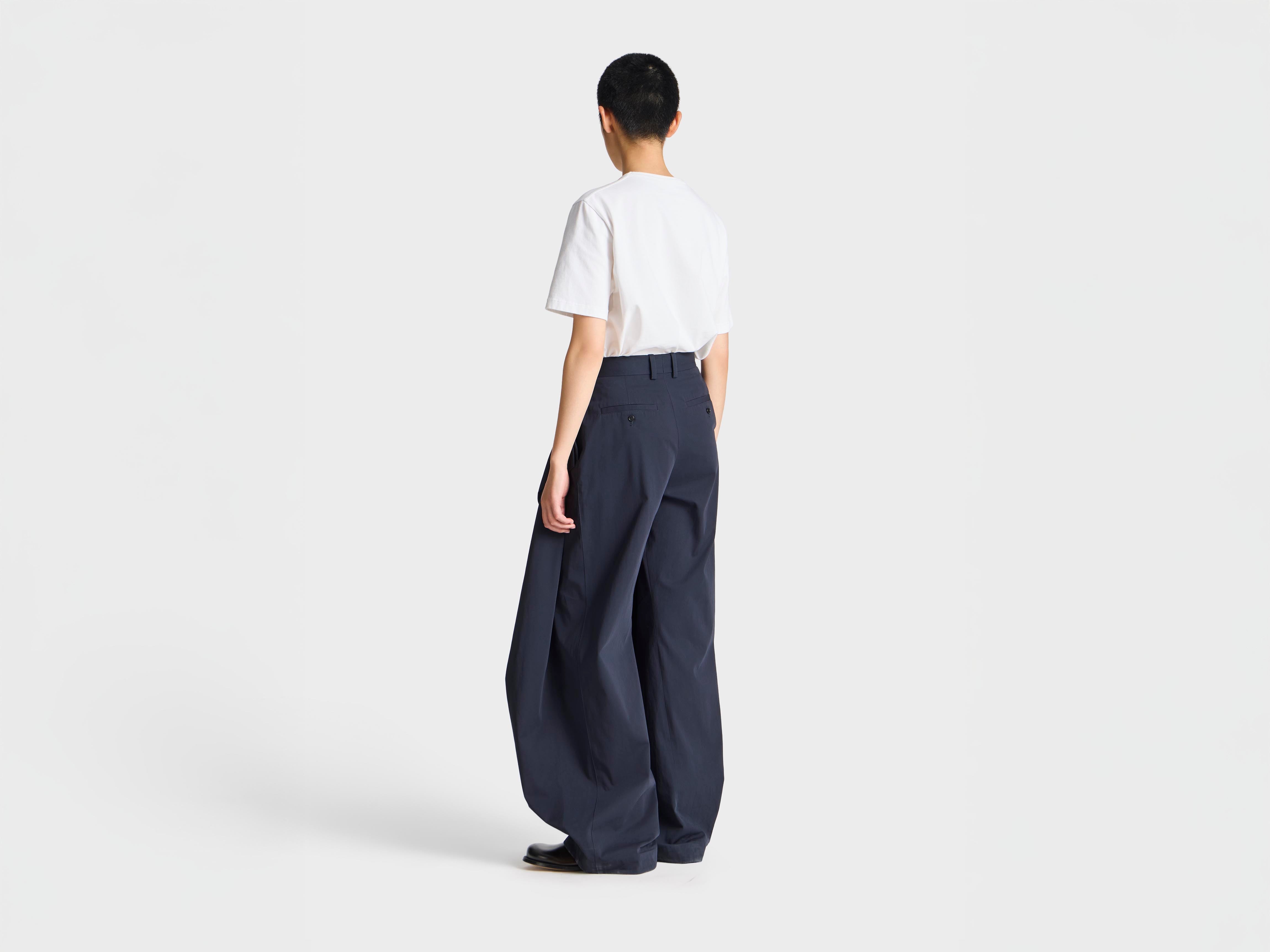J.W. Anderson Twist Trousers Damen Hose Navy Baumwolle
