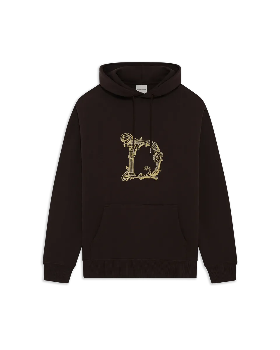 Drôle De Monsieur Column D Hoodie Kapuzenpullover Braun