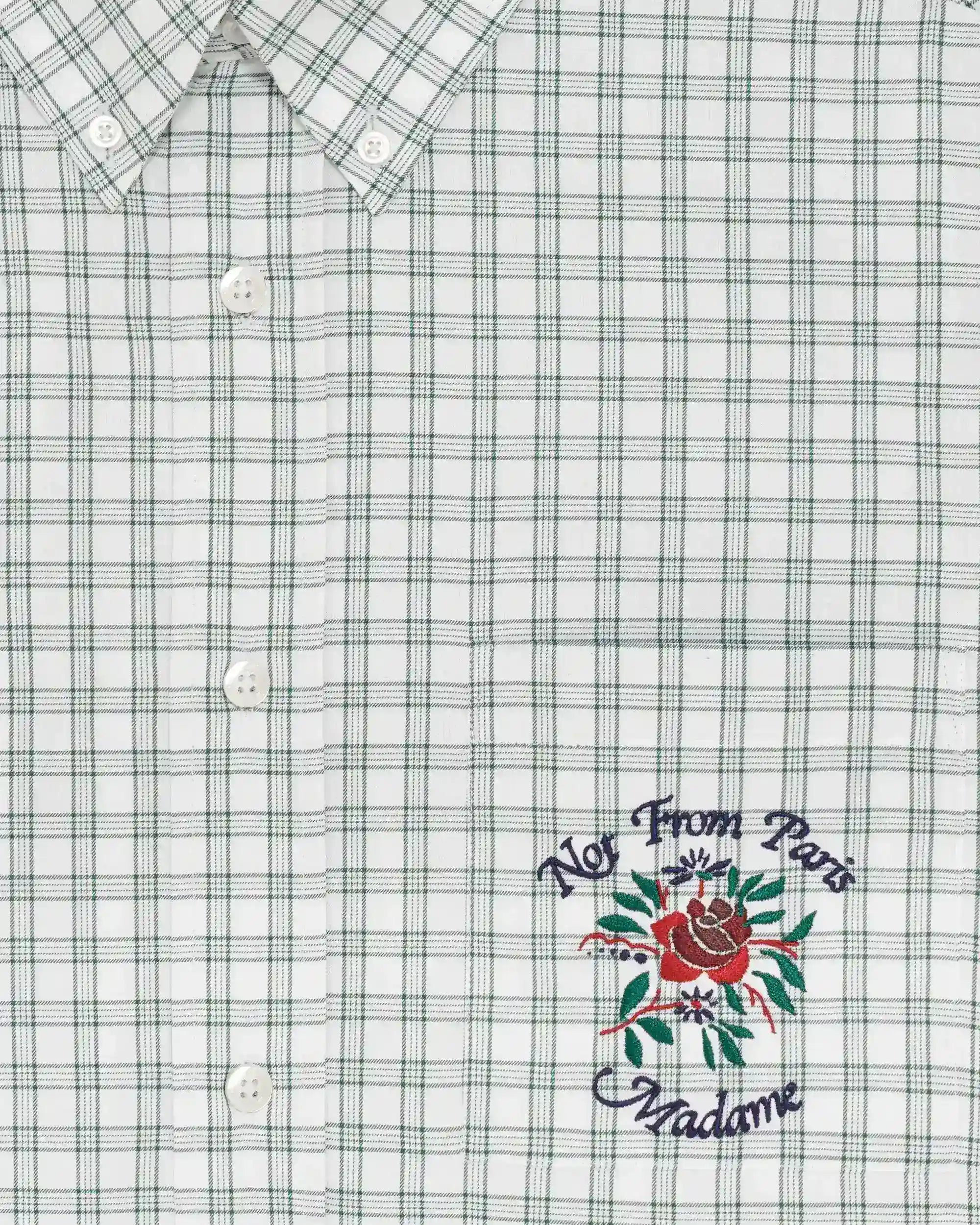Drôle de Monsieur Chemise Carreaux Hemd Grün Baumwolle